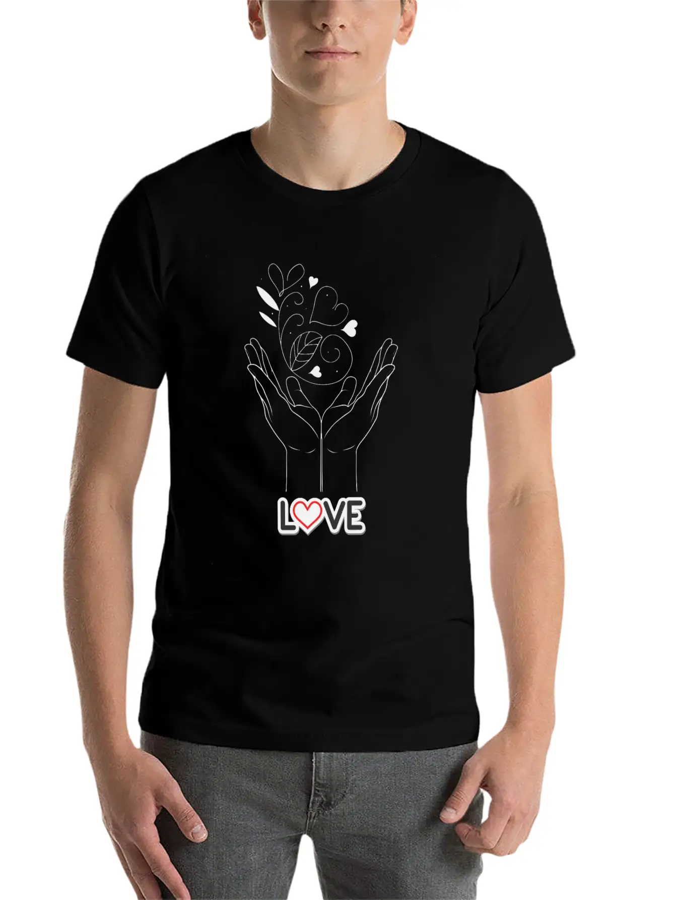 Love Unisex Casual T-Shirt – Clean Design For Daily Comfort