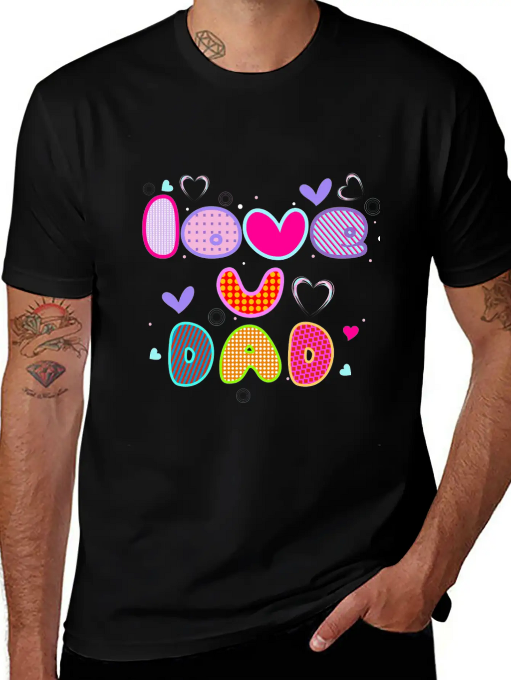 Love You Dad Breathable Soft Cotton T-Shirt – Timeless Casual Look