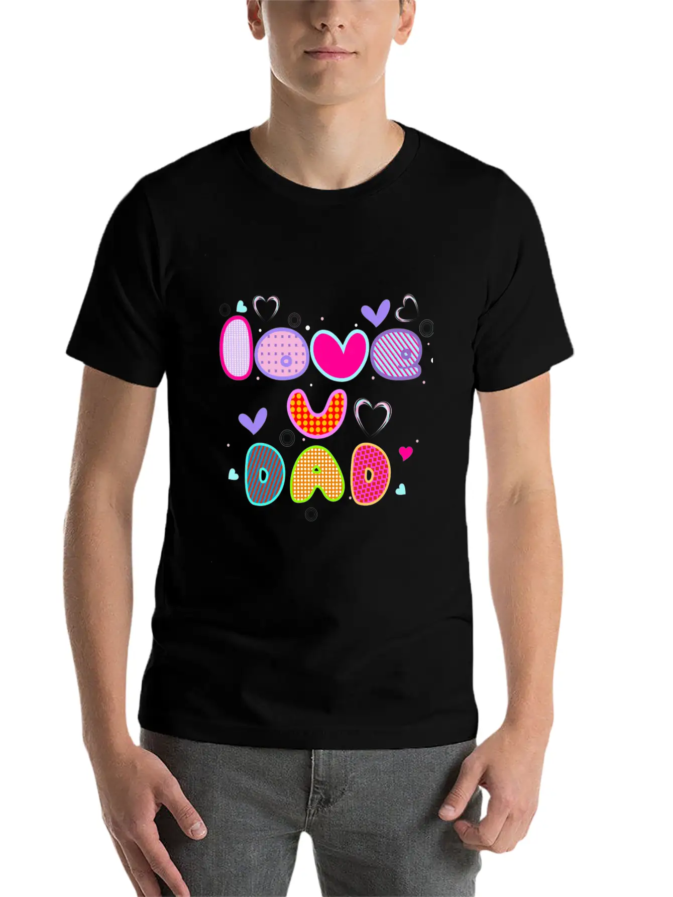 Love You Dad Breathable Soft Cotton T-Shirt – Timeless Casual Look