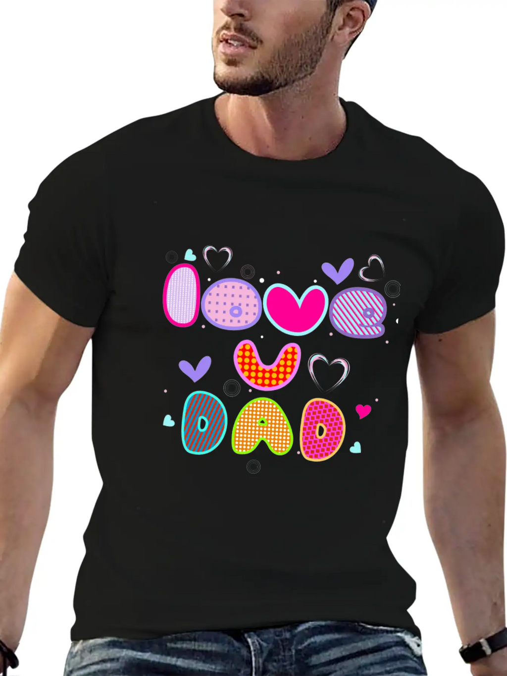 Love You Dad Breathable Soft Cotton T-Shirt – Timeless Casual Look