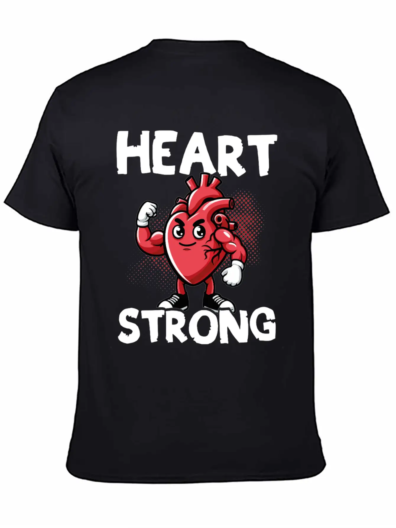 Love Your Heart Red Ribbon Awareness Breathable Graphic T-Shirt – Perfect For Casual Days