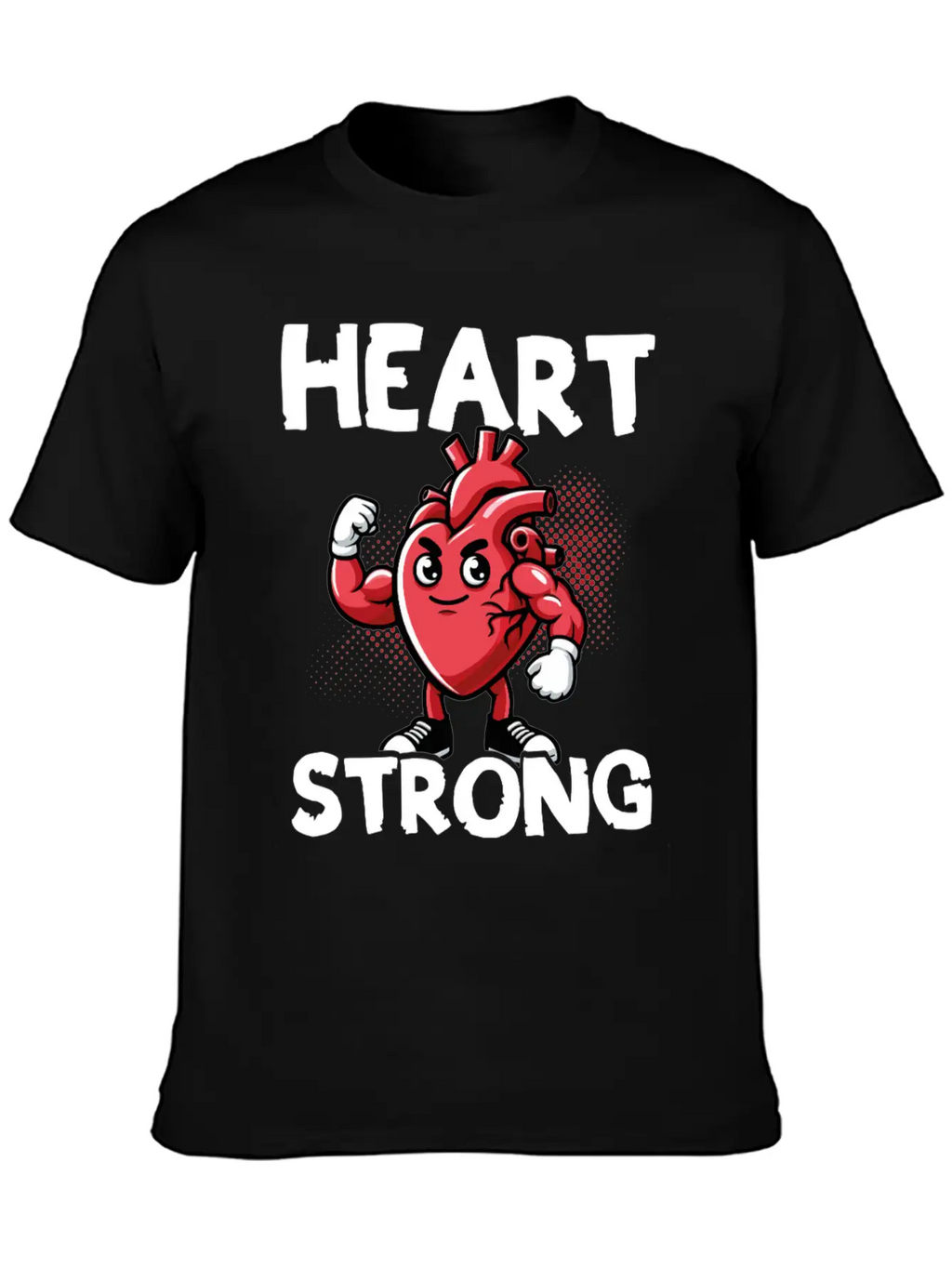 Love Your Heart Red Ribbon Awareness Breathable Graphic T-Shirt – Perfect For Casual Days