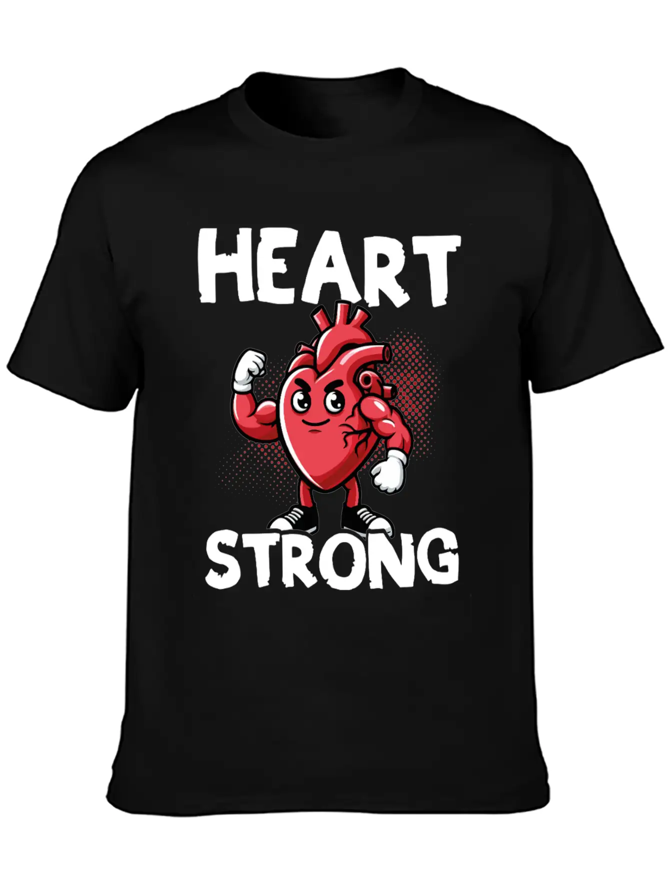 Love Your Heart Red Ribbon Awareness Breathable Graphic T-Shirt – Perfect For Casual Days