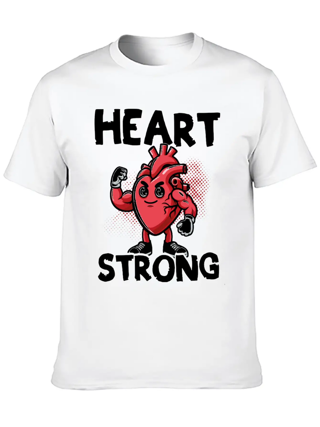 Love Your Heart Red Ribbon Awareness Breathable Graphic T-Shirt – Perfect For Casual Days