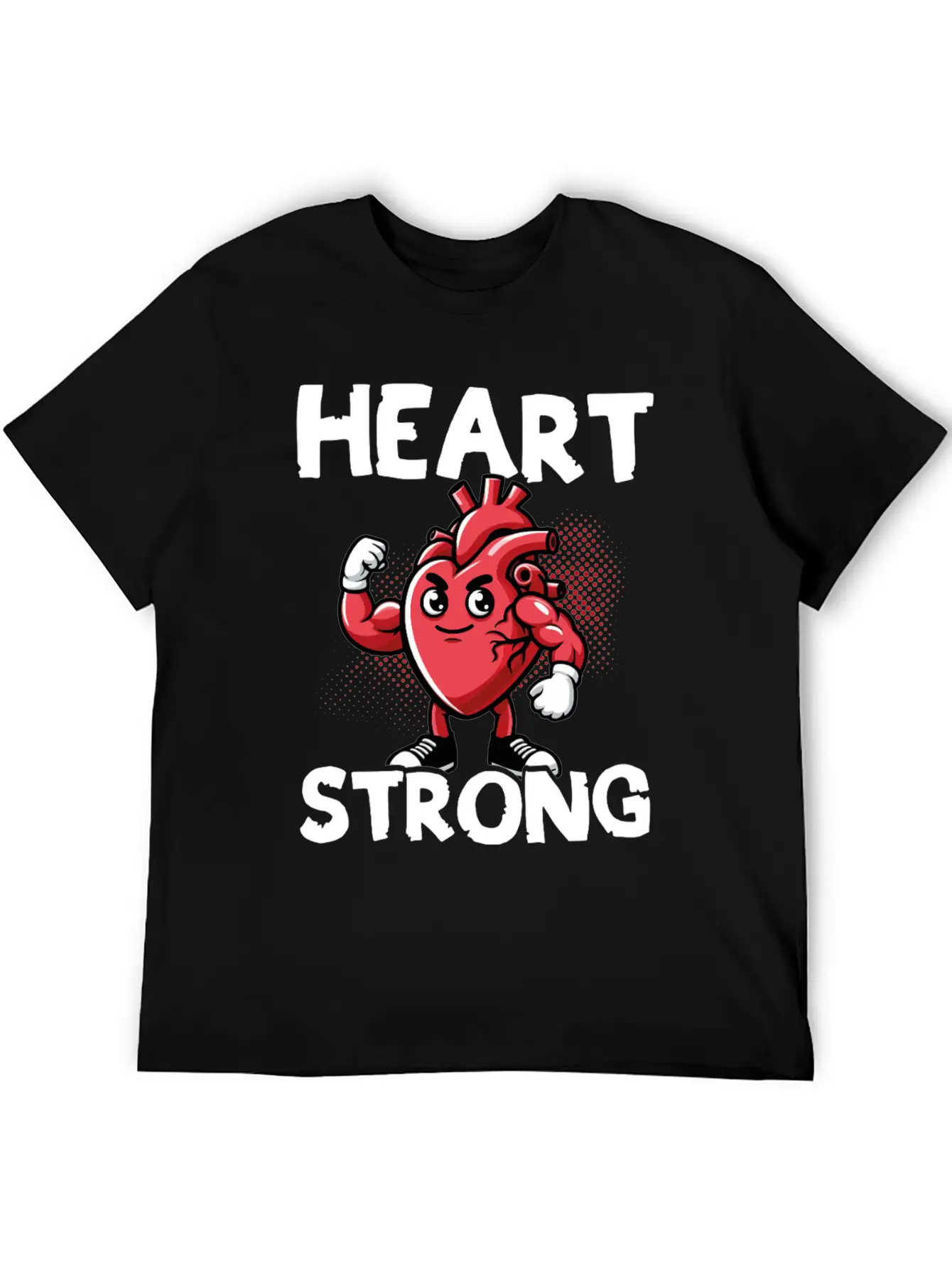 Love Your Heart Red Ribbon Awareness Breathable Graphic T-Shirt – Perfect For Casual Days