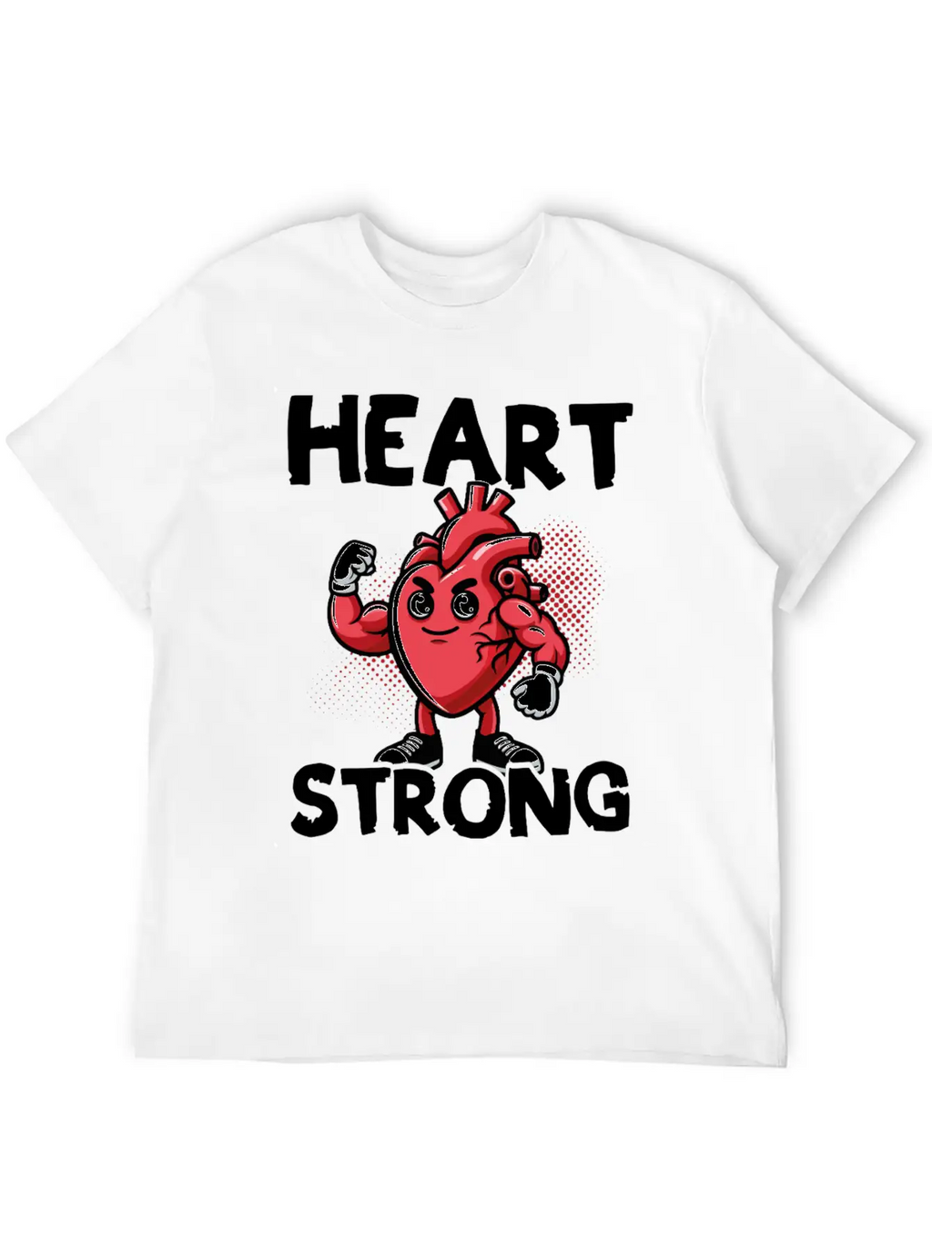 Love Your Heart Red Ribbon Awareness Breathable Graphic T-Shirt – Perfect For Casual Days