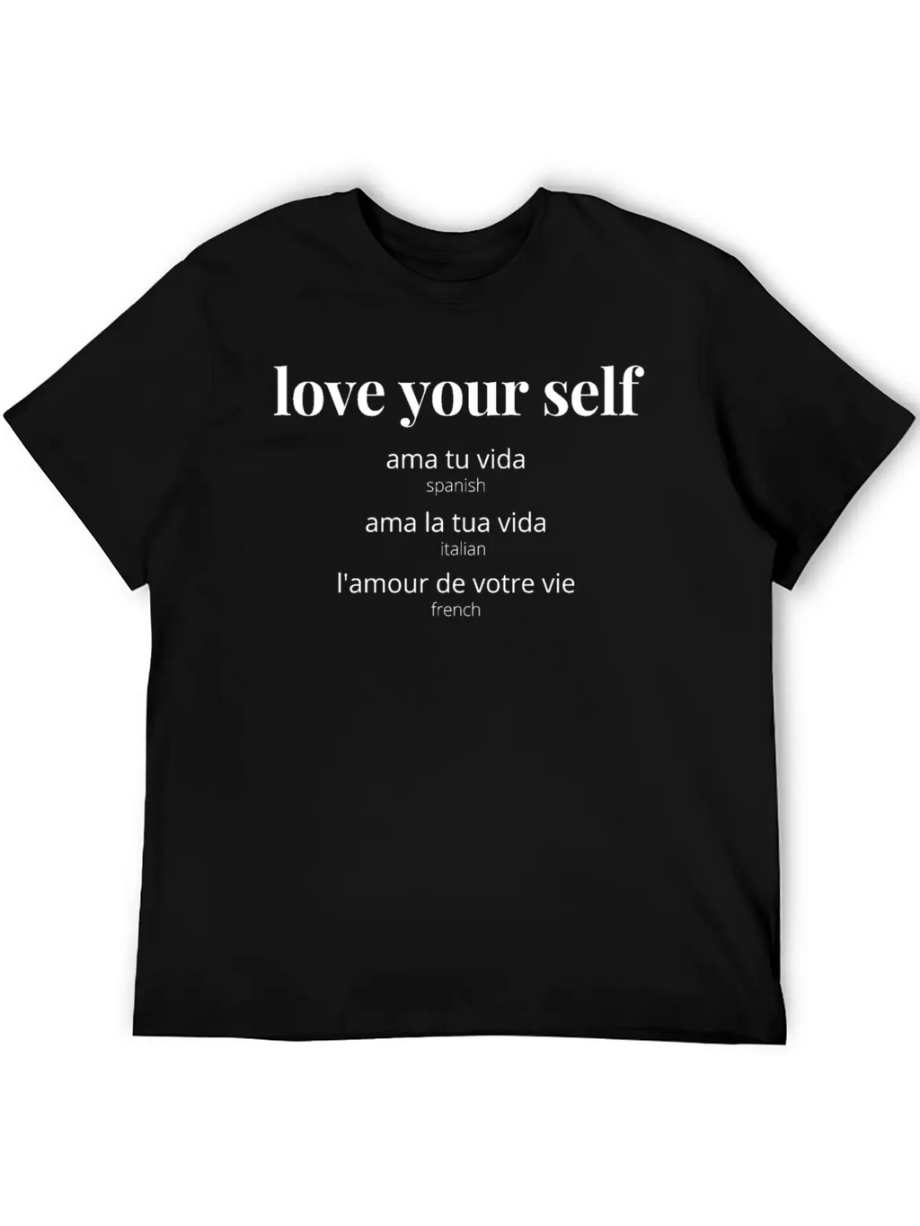 Love Your Self Relaxed Everyday Tee – Lightweight And Durable Cotton