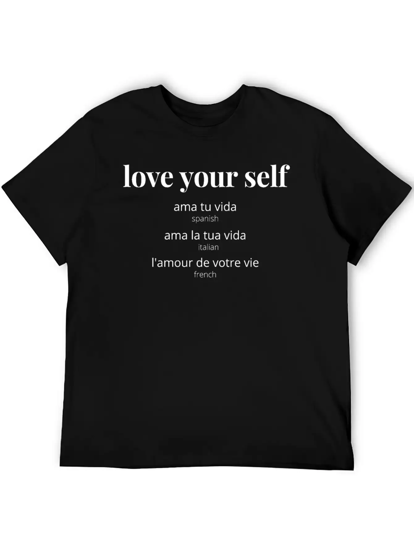 Love Your Self Relaxed Everyday Tee – Lightweight And Durable Cotton