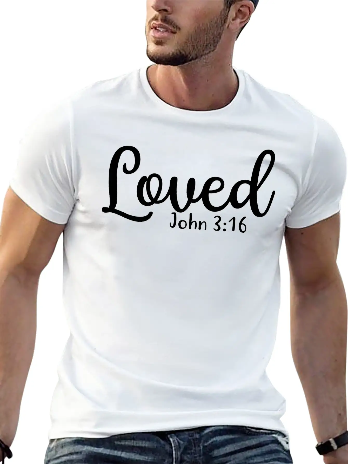 Loved Breathable Graphic T-Shirt – Perfect For Casual Days