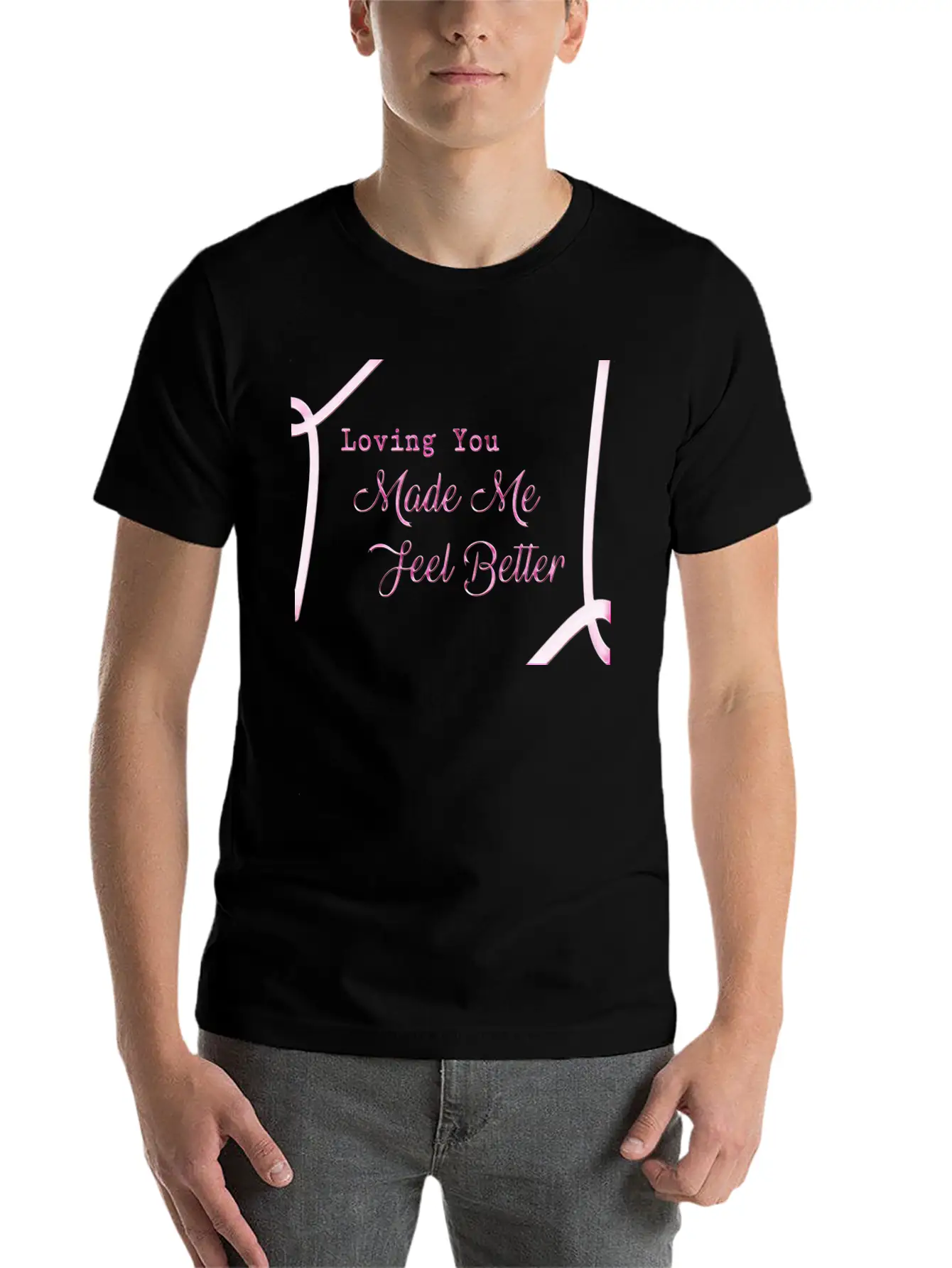 Loveing You Made Me Feel Better Relaxed Everyday Tee – Lightweight And Durable Cotton