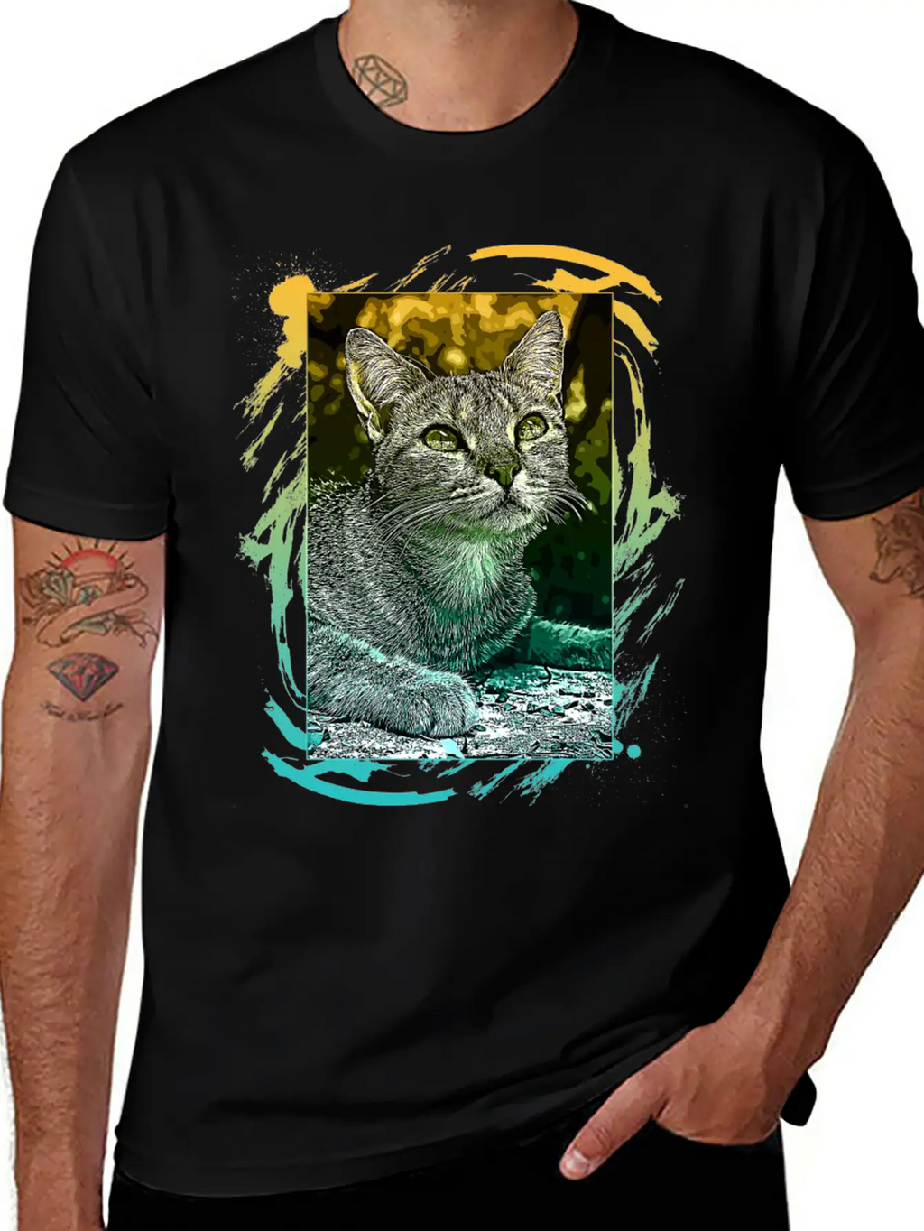 Lovely Cat Breathable Soft Cotton T-Shirt – Timeless Casual Look