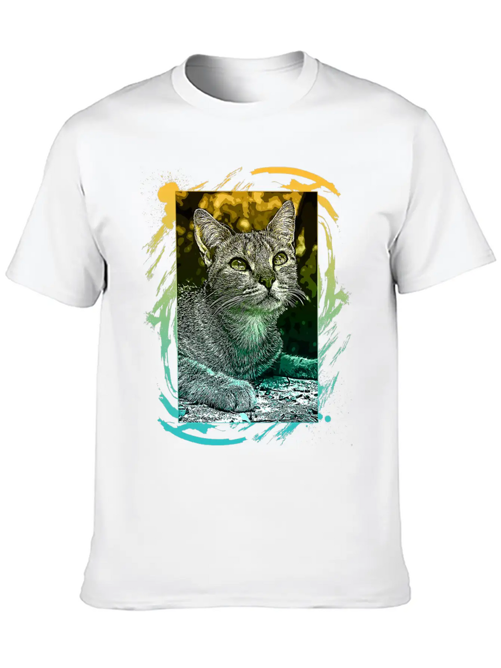 Lovely Cat Breathable Soft Cotton T-Shirt – Timeless Casual Look