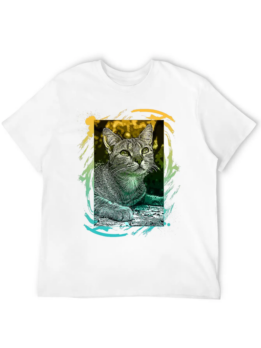 Lovely Cat Breathable Soft Cotton T-Shirt – Timeless Casual Look