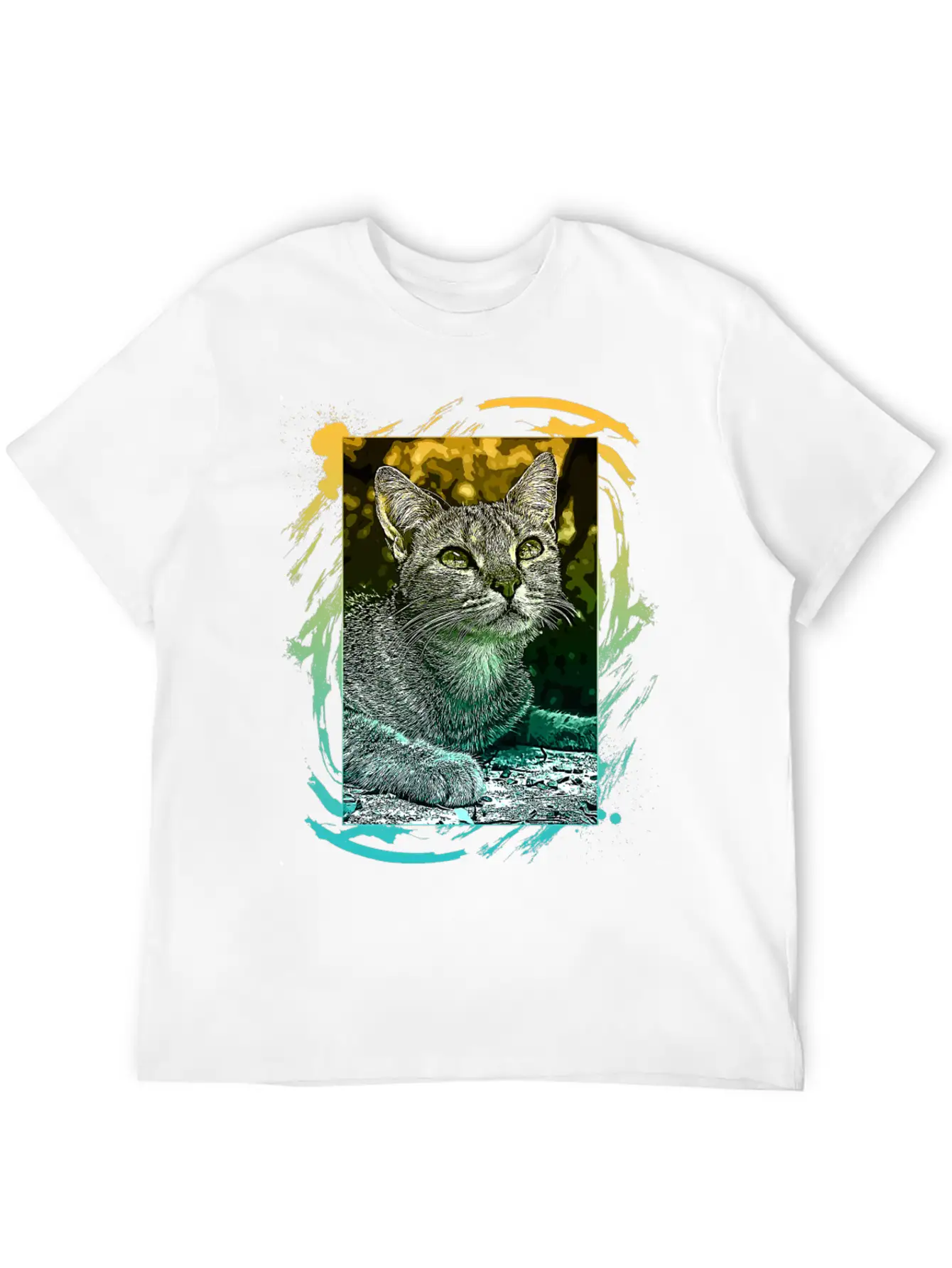 Lovely Cat Breathable Soft Cotton T-Shirt – Timeless Casual Look