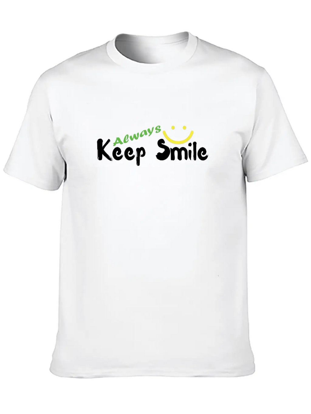 Lovely T-shirt | Keep Smile T-shirt Relaxed Everyday Tee – Lightweight And Durable Cotton
