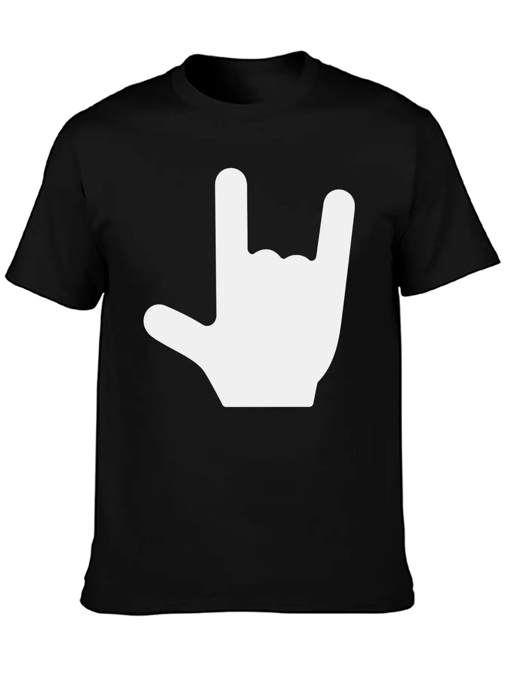 Love/Rock On Sign Language Essential Cotton Tee For Daily Outfits – Unisex Style