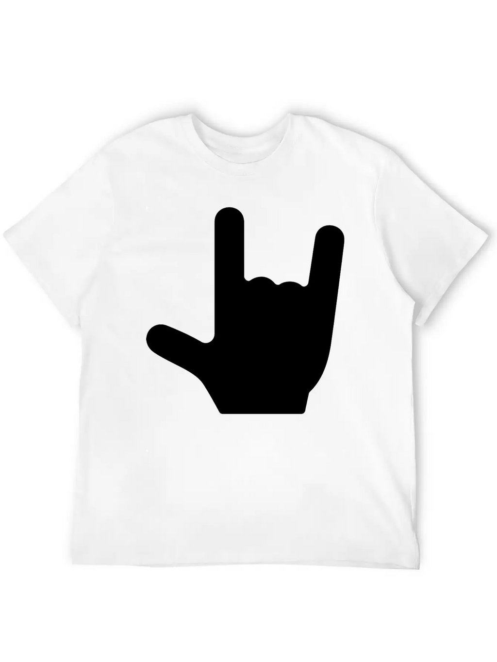 Love/Rock On Sign Language Essential Cotton Tee For Daily Outfits – Unisex Style