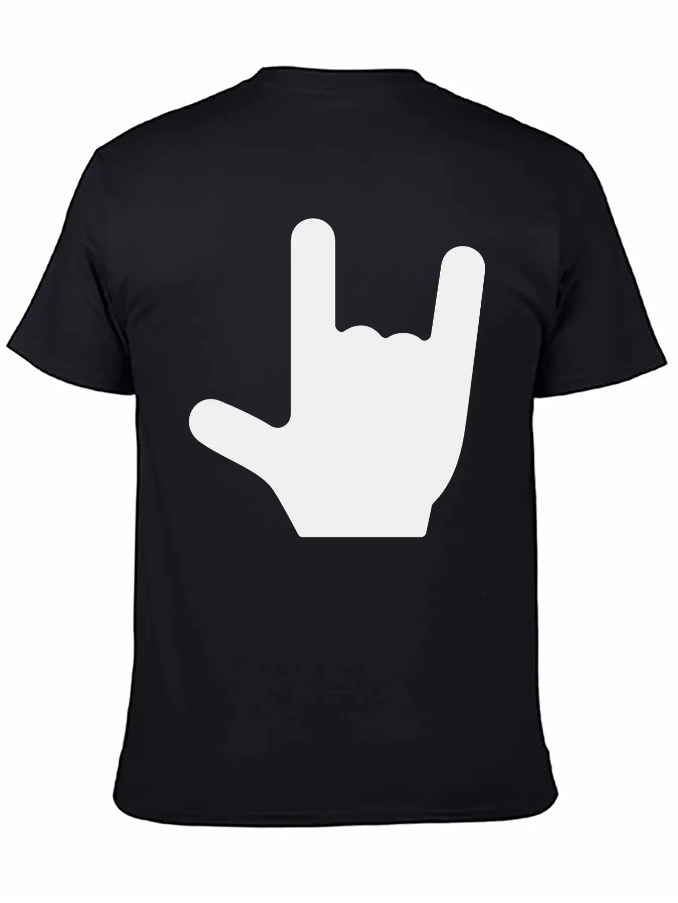 Love/Rock On Sign Language Essential Cotton Tee For Daily Outfits – Unisex Style