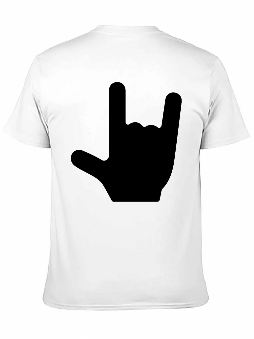 Love/Rock On Sign Language Essential Cotton Tee For Daily Outfits – Unisex Style