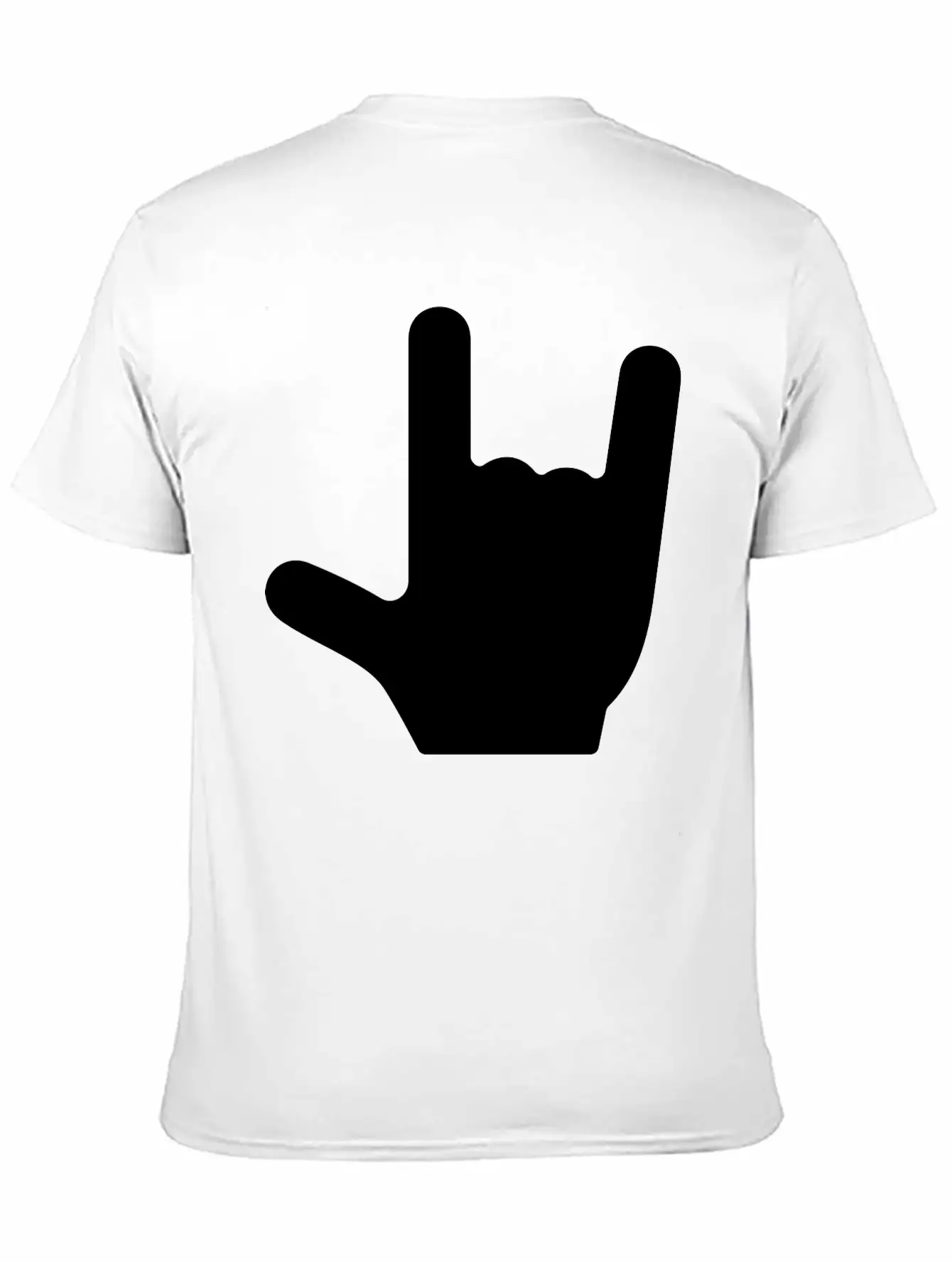 Love/Rock On Sign Language Essential Cotton Tee For Daily Outfits – Unisex Style