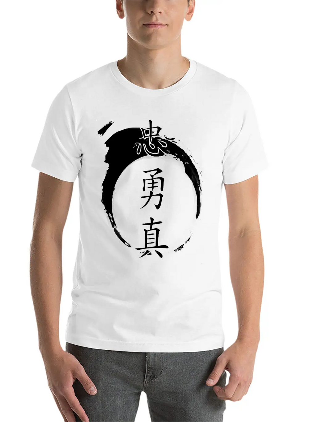 Loyal Brave True Chinese Symbol Shirt Inked Paper Classic Cotton Tee – Unisex Comfort For Any Season