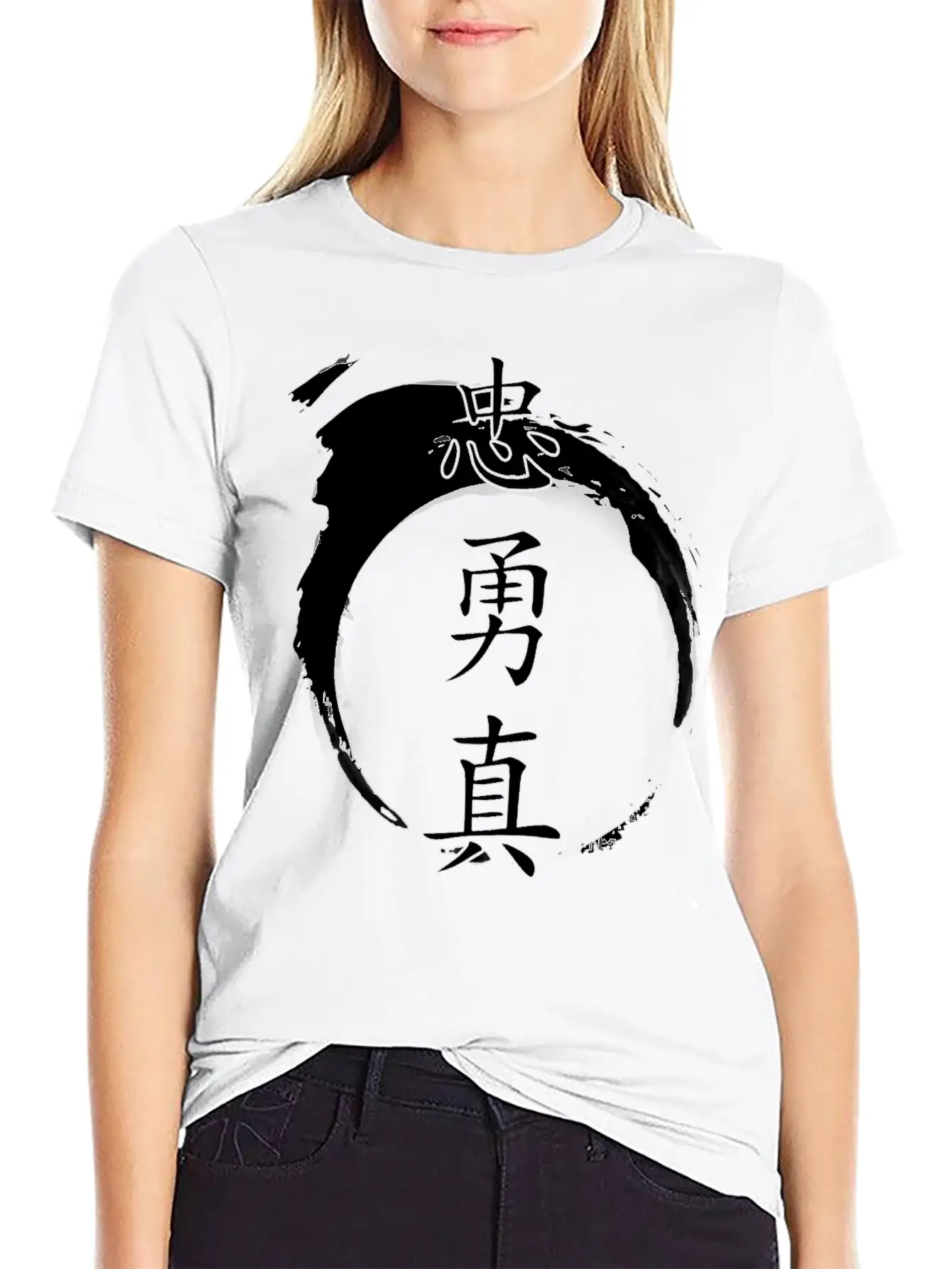 Loyal Brave True Chinese Symbol Shirt Inked Paper Classic Cotton Tee – Unisex Comfort For Any Season