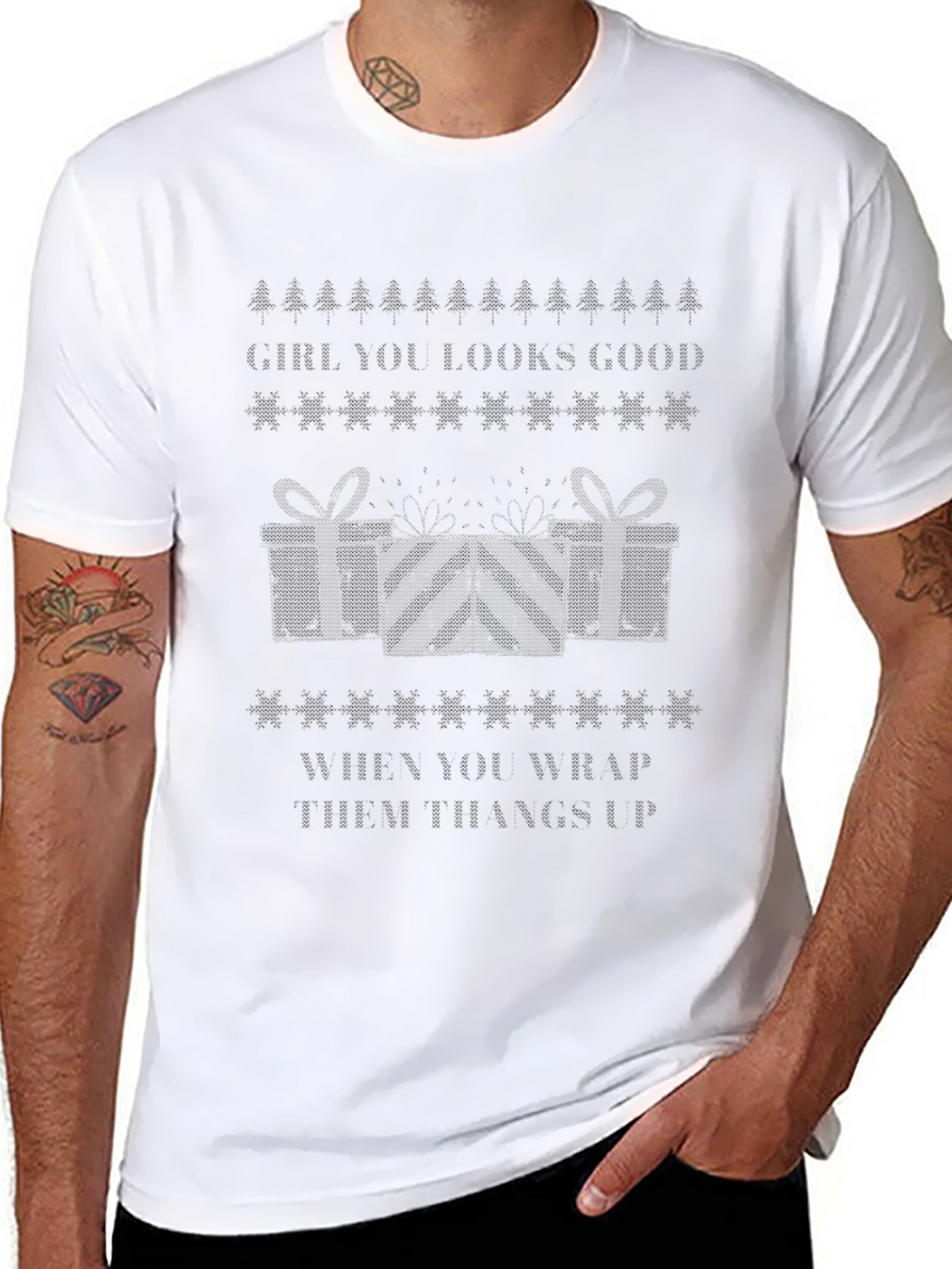 Girl You Look Good Ugly Christmas T-Shirt