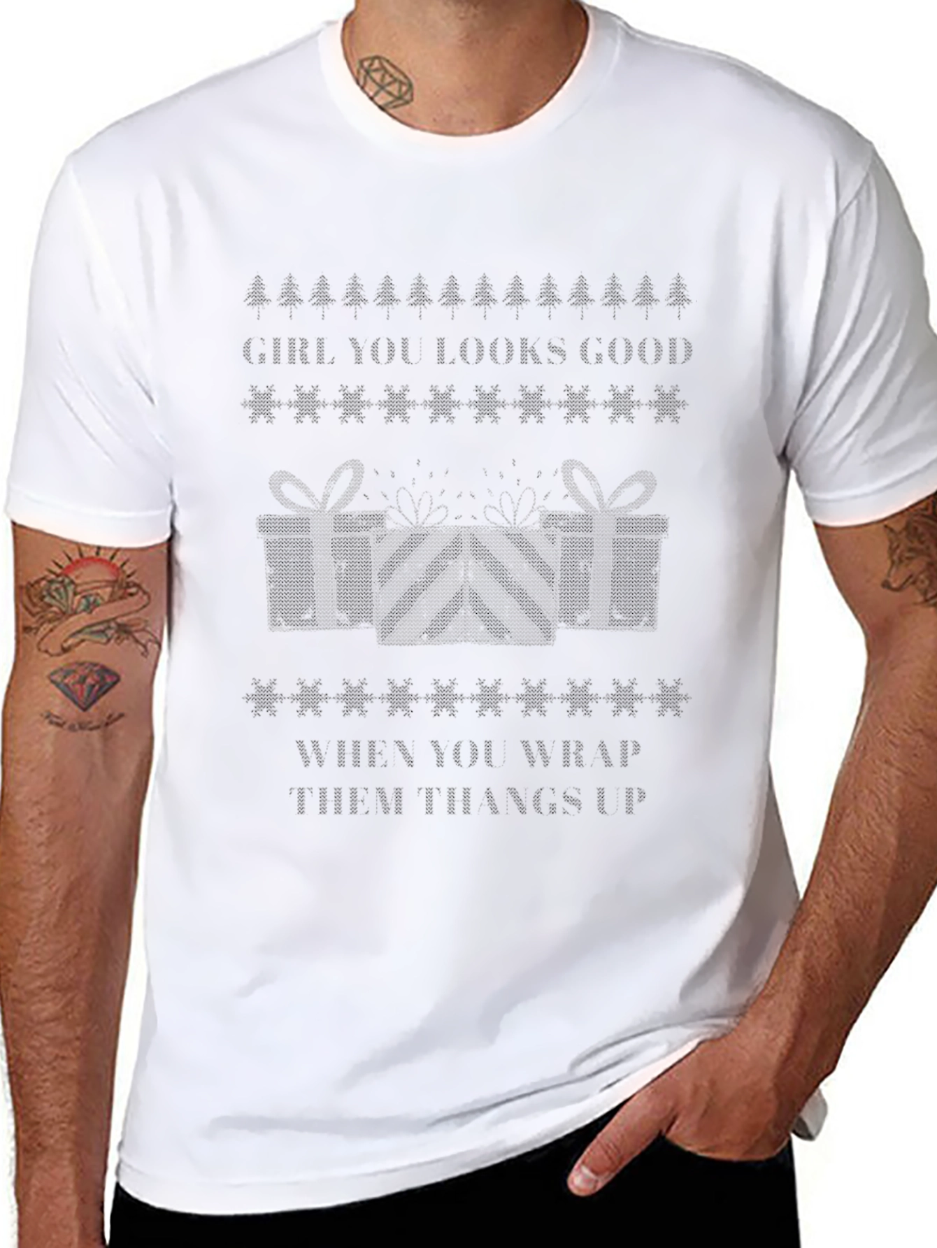 Girl You Look Good Ugly Christmas T-Shirt