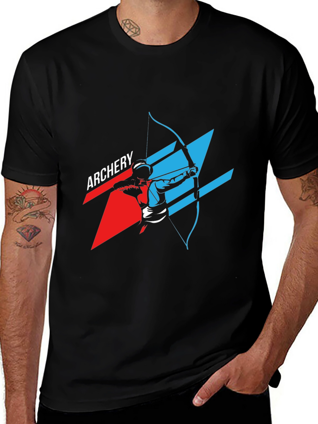 Archery Graphic Tee - Black Casual Shirt