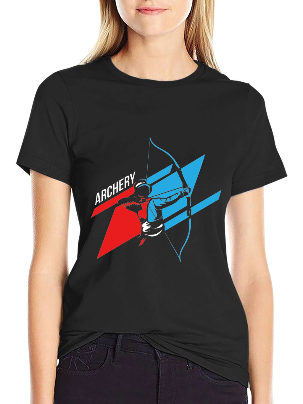 Archery Graphic Tee - Black Casual Shirt