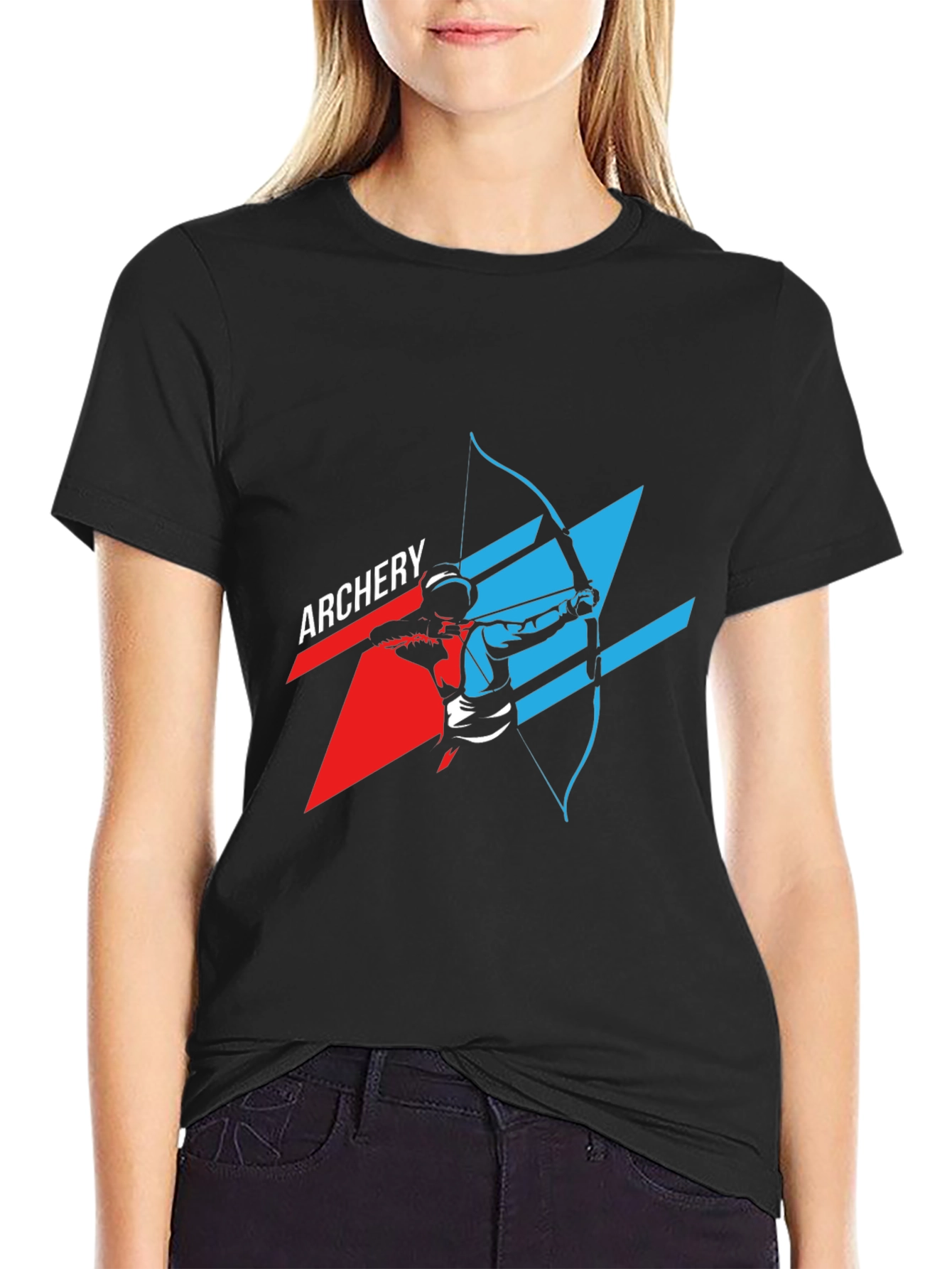 Archery Graphic Tee - Black Casual Shirt