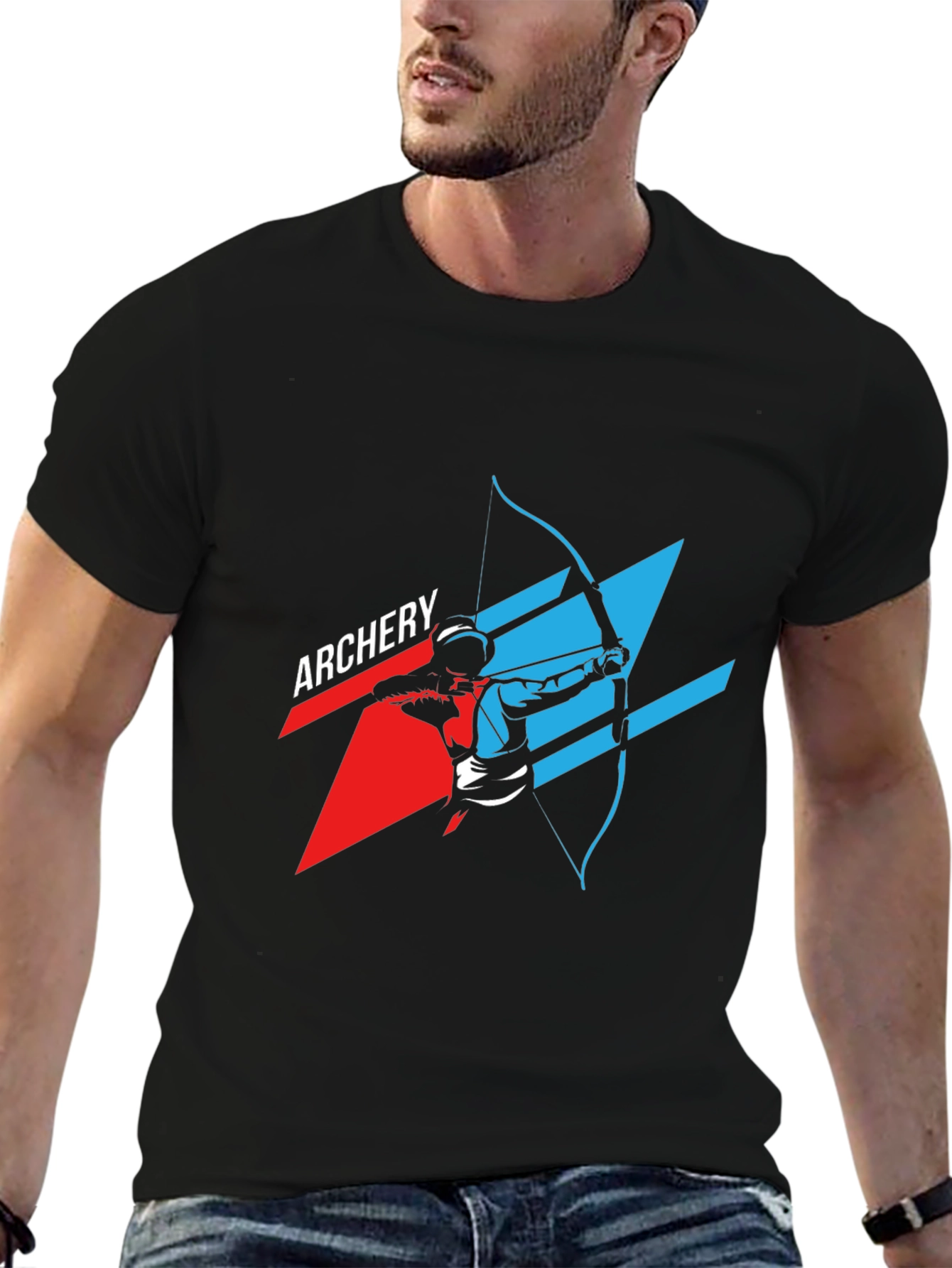Archery Graphic Tee - Black Casual Shirt