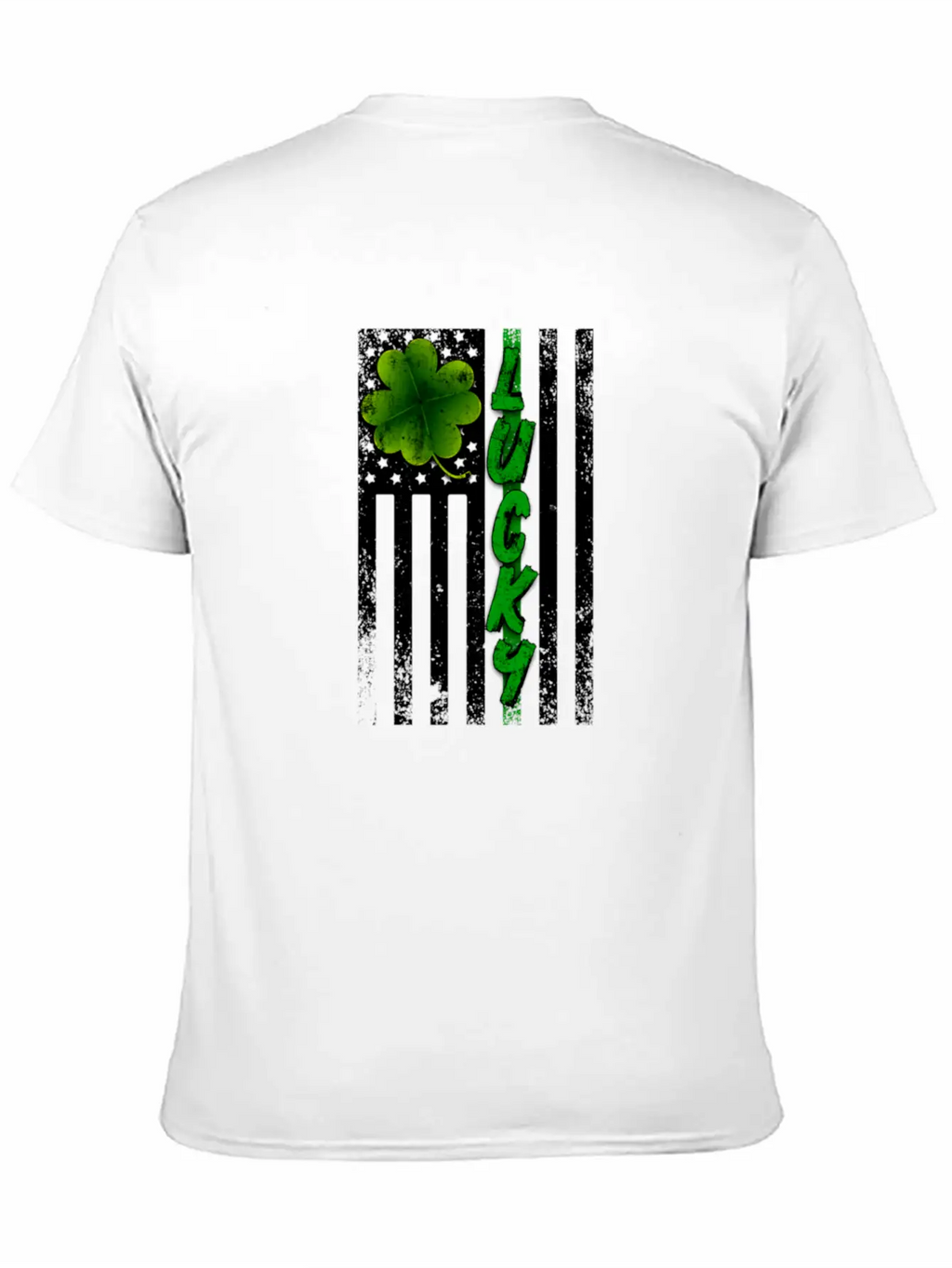 Lucky American Flag For Light Breathable Graphic T-Shirt – Perfect For Casual Days