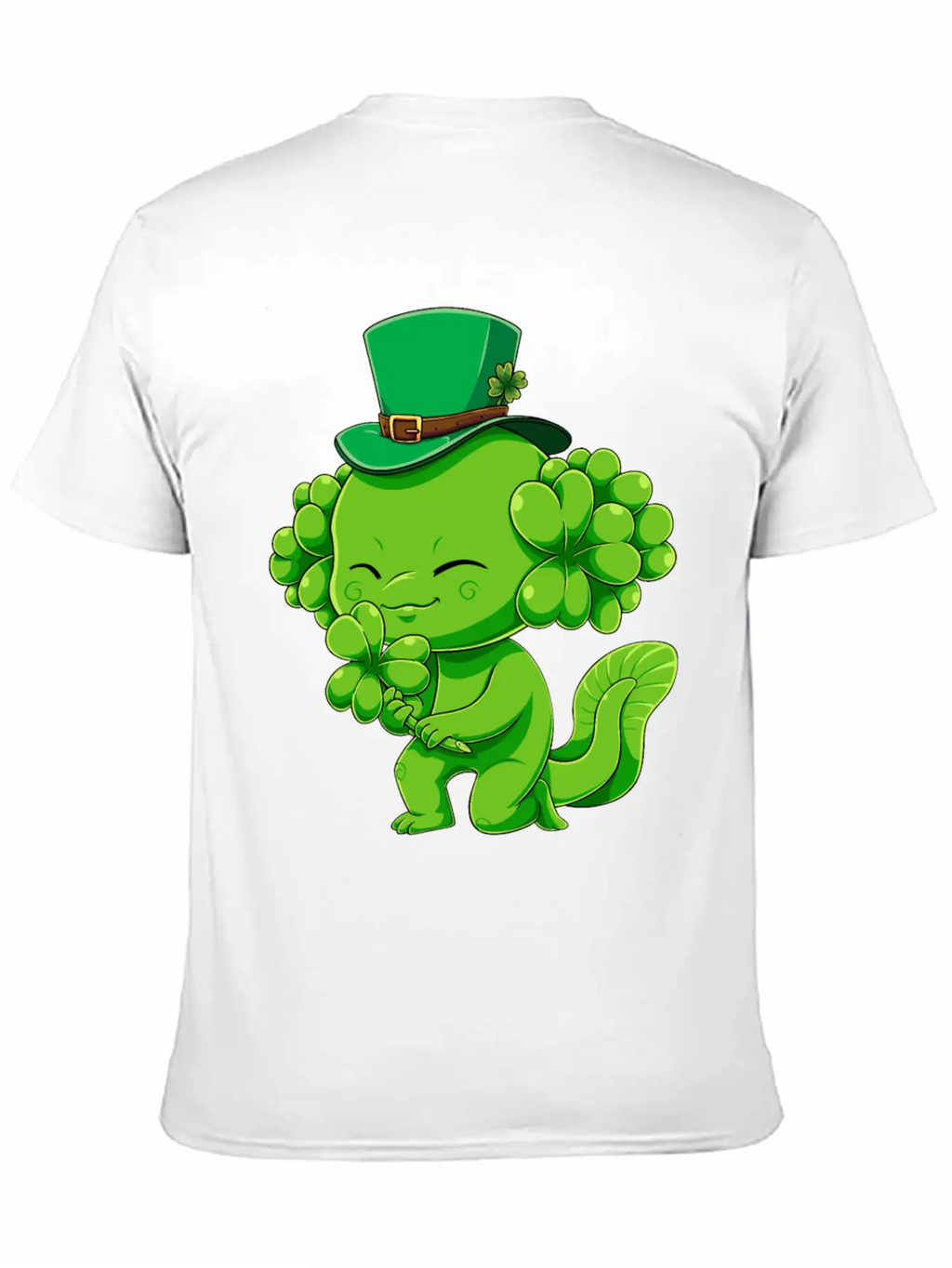 Lucky Axolotl Leprechaun St Patricks Day Irish Sha Essential Cotton Tee For Daily Outfits – Unisex Style