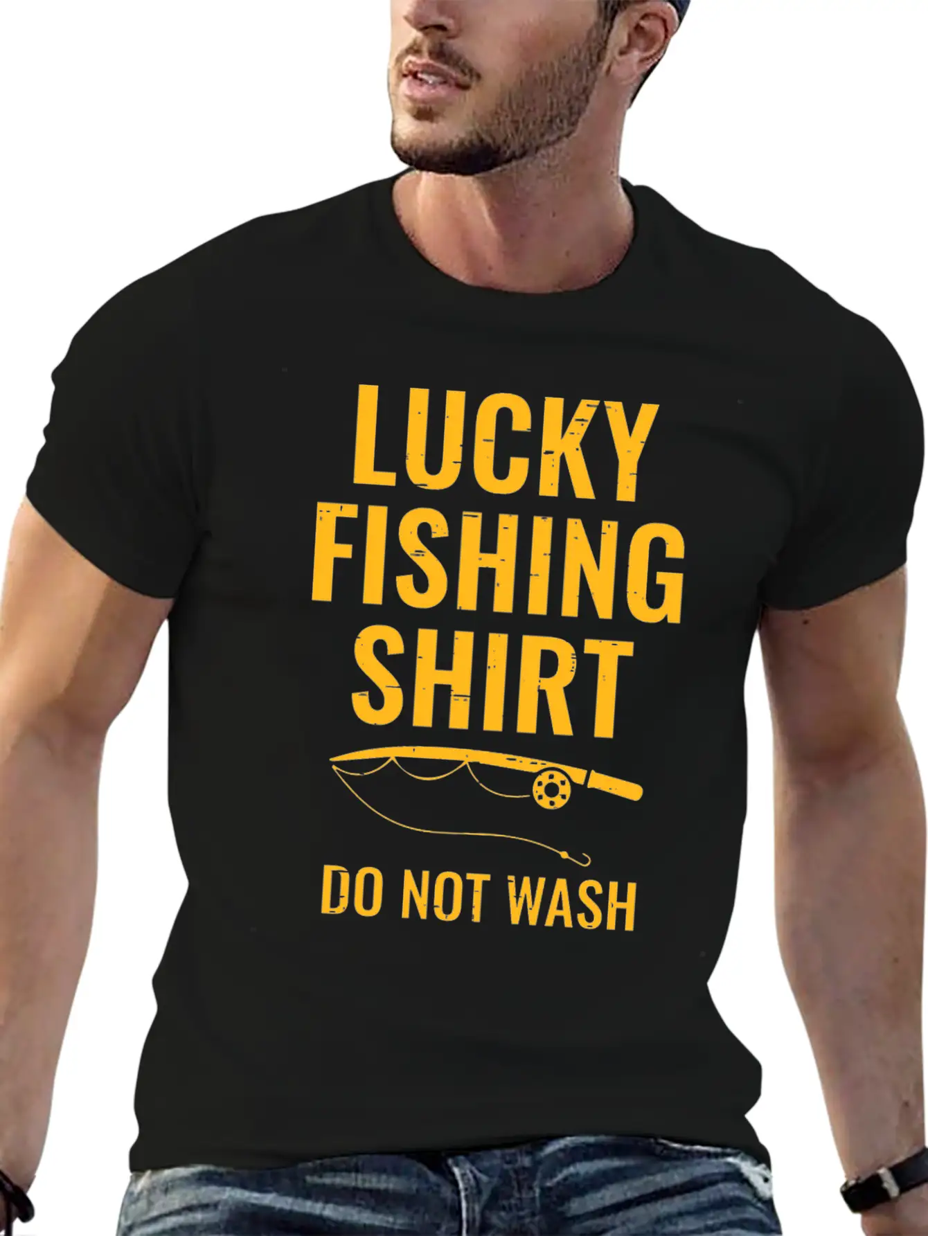 Lucky Fishing Shirt For Fish Hunter And Fisherman Stylish Everyday T-Shirt – Unisex Basic Cotton Tee