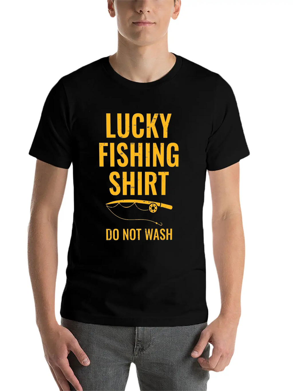 Lucky Fishing Shirt For Fish Hunter And Fisherman Stylish Everyday T-Shirt – Unisex Basic Cotton Tee