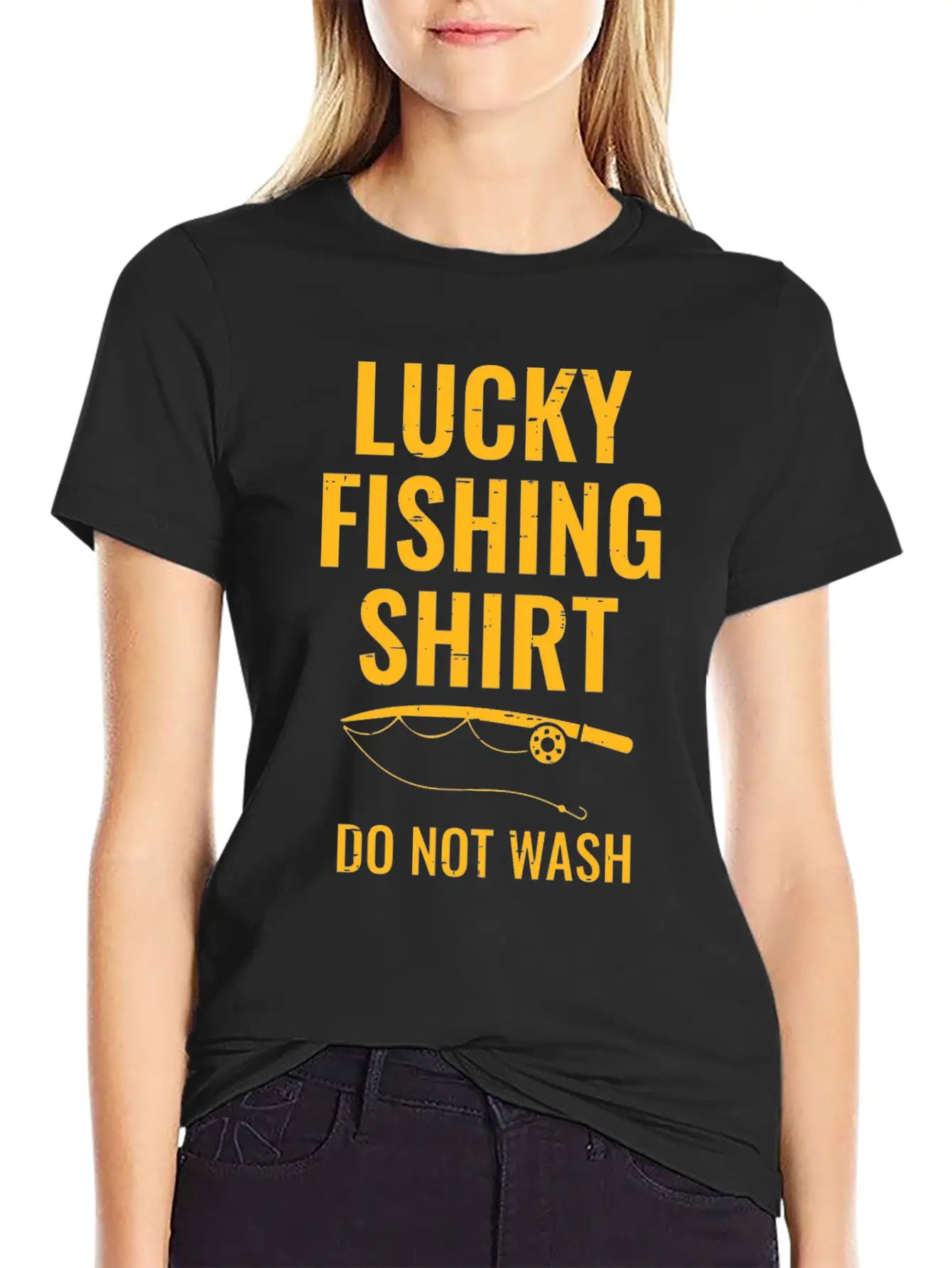 Lucky Fishing Shirt For Fish Hunter And Fisherman Stylish Everyday T-Shirt – Unisex Basic Cotton Tee