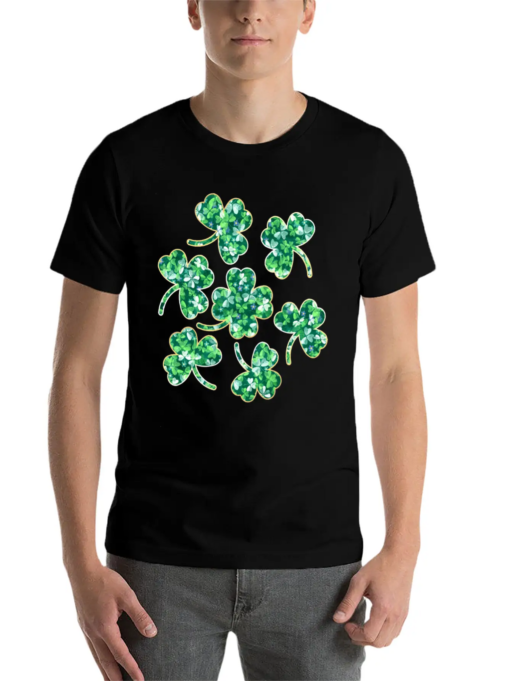 Lucky Four Leaf Clover Relaxed Everyday Tee – Lightweight And Durable Cotton