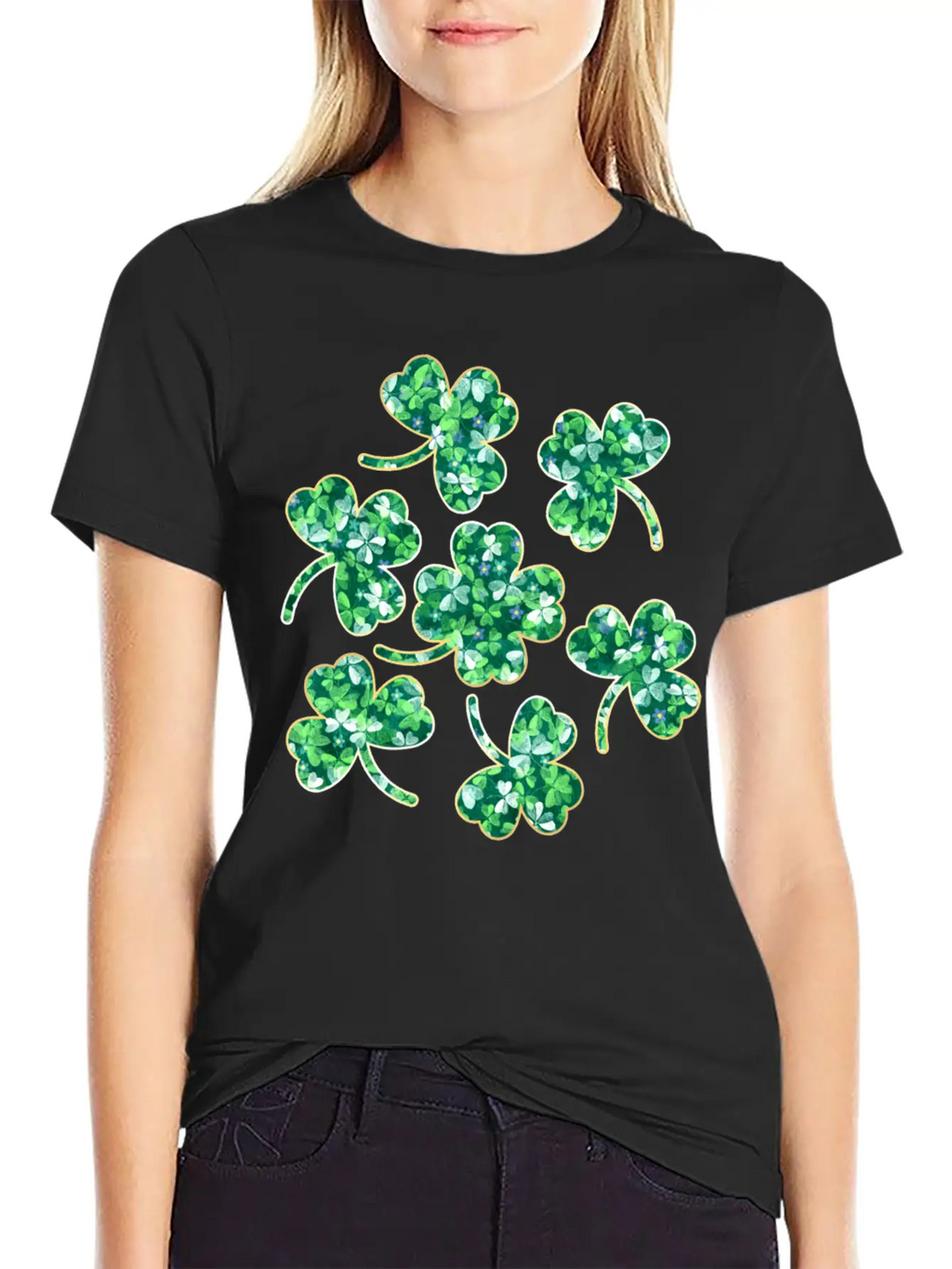 Lucky Four Leaf Clover Relaxed Everyday Tee – Lightweight And Durable Cotton