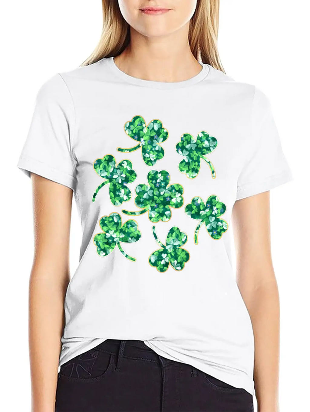 Lucky Four Leaf Clover Relaxed Everyday Tee – Lightweight And Durable Cotton