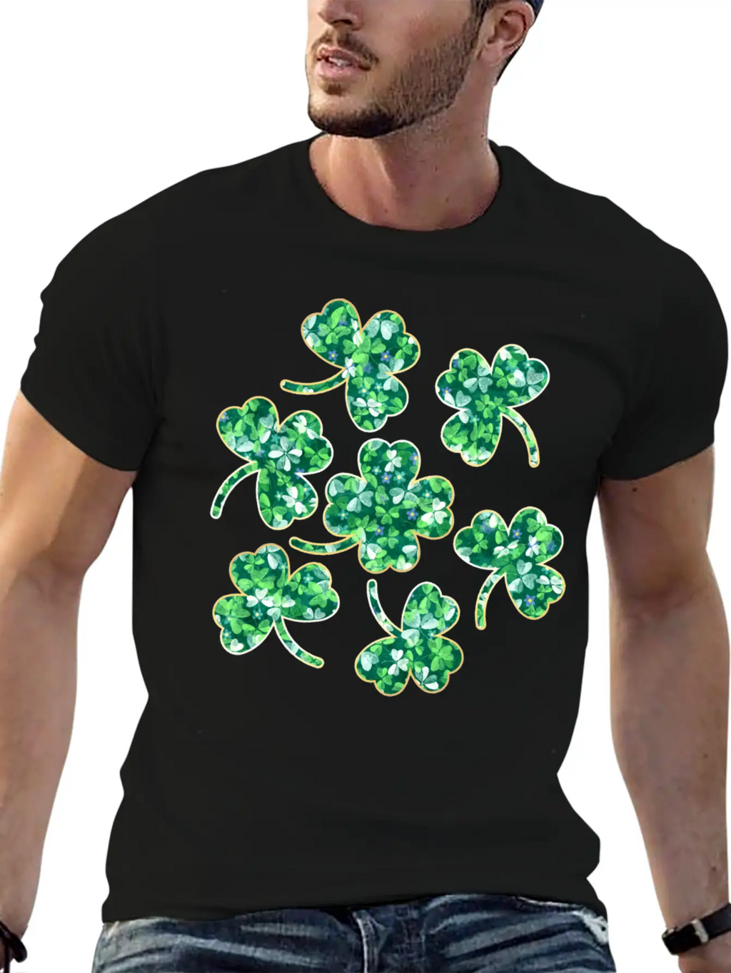 Lucky Four Leaf Clover Relaxed Everyday Tee – Lightweight And Durable Cotton