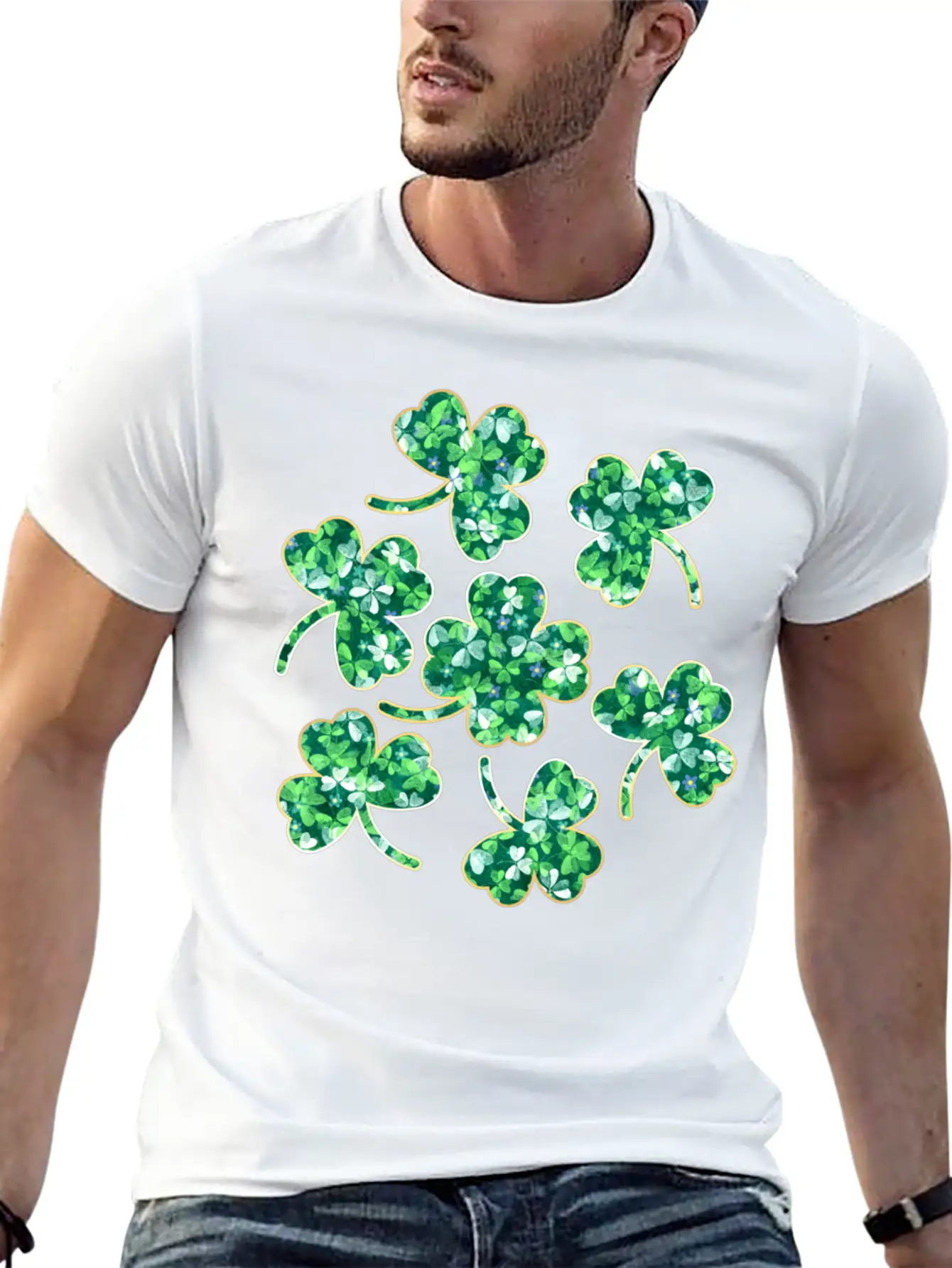 Lucky Four Leaf Clover Relaxed Everyday Tee – Lightweight And Durable Cotton