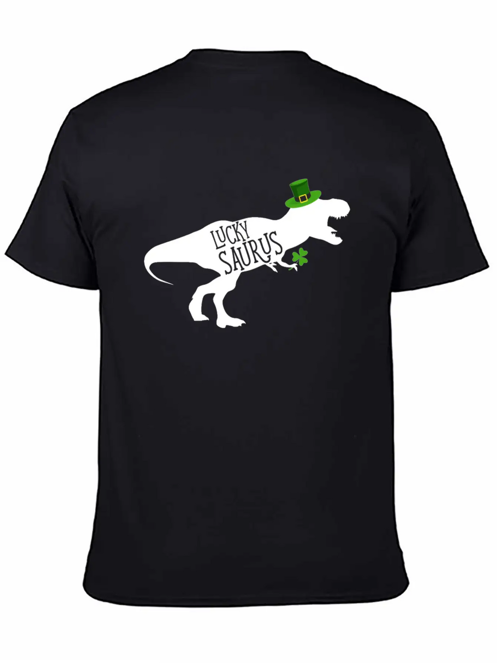 Lucky Saurus Dinosaur Shamrock St Patrick's Day Classic Cotton Tee – Unisex Comfort For Any Season
