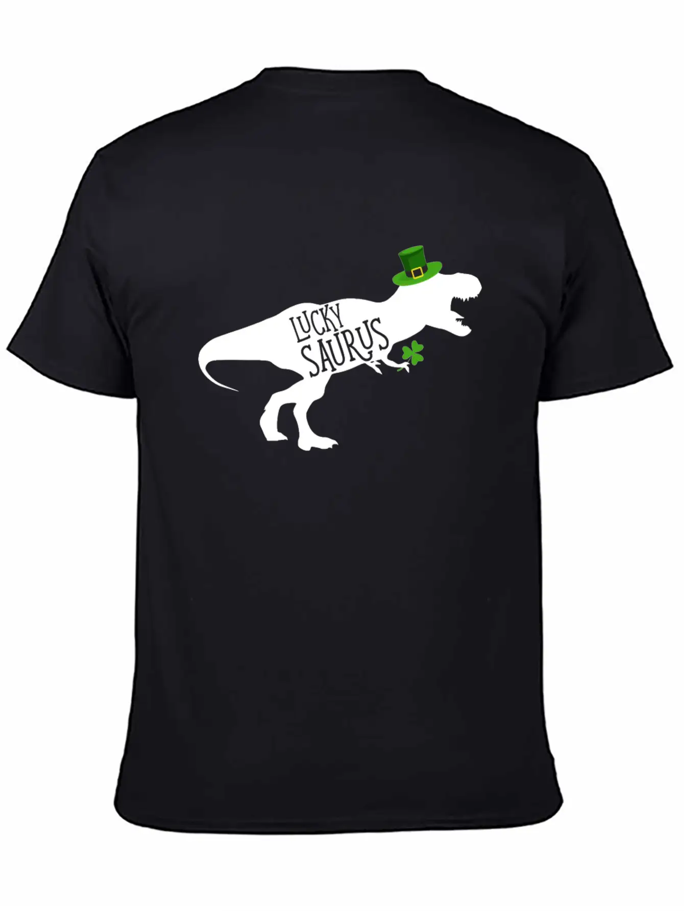 Lucky Saurus Dinosaur Shamrock St Patrick's Day Classic Cotton Tee – Unisex Comfort For Any Season