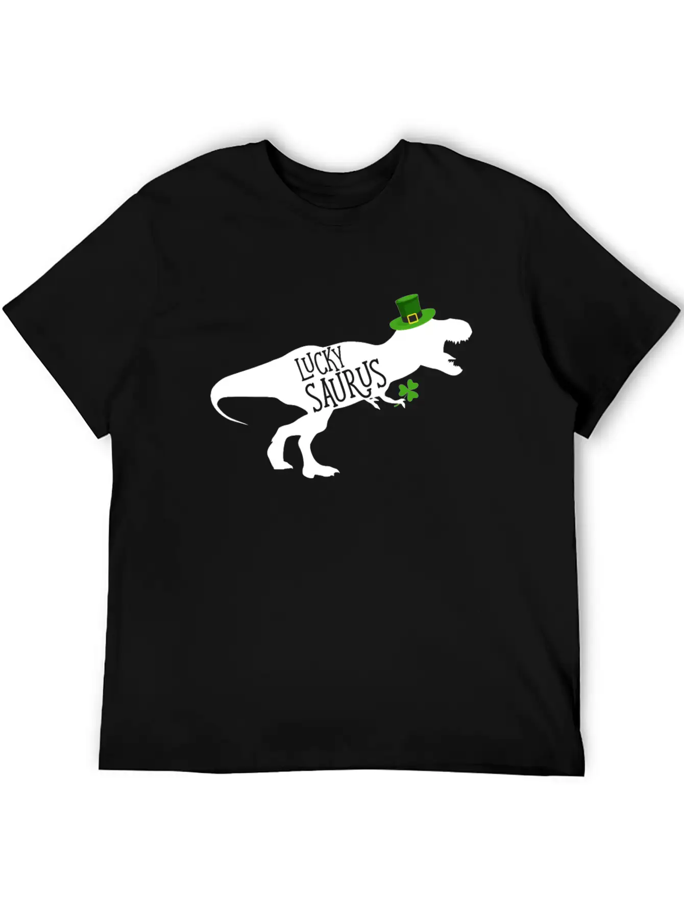 Lucky Saurus Dinosaur Shamrock St Patrick's Day Classic Cotton Tee – Unisex Comfort For Any Season