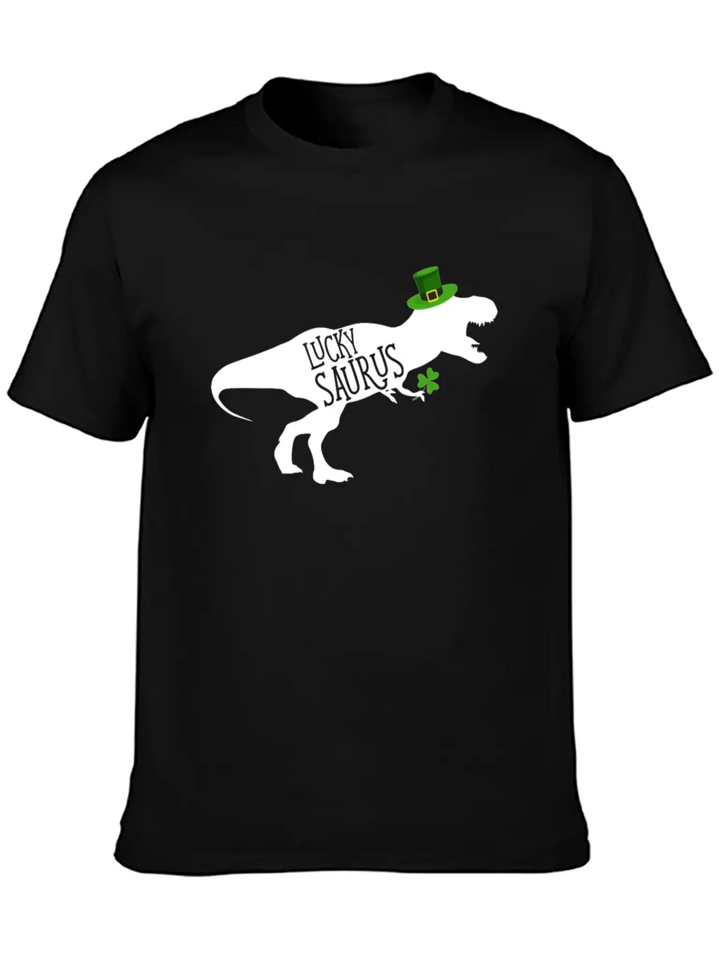 Lucky Saurus Dinosaur Shamrock St Patrick's Day Classic Cotton Tee – Unisex Comfort For Any Season