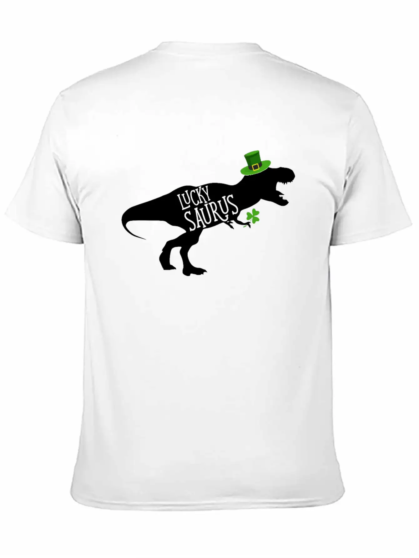 Lucky Saurus Dinosaur Shamrock St Patrick's Day Classic Cotton Tee – Unisex Comfort For Any Season