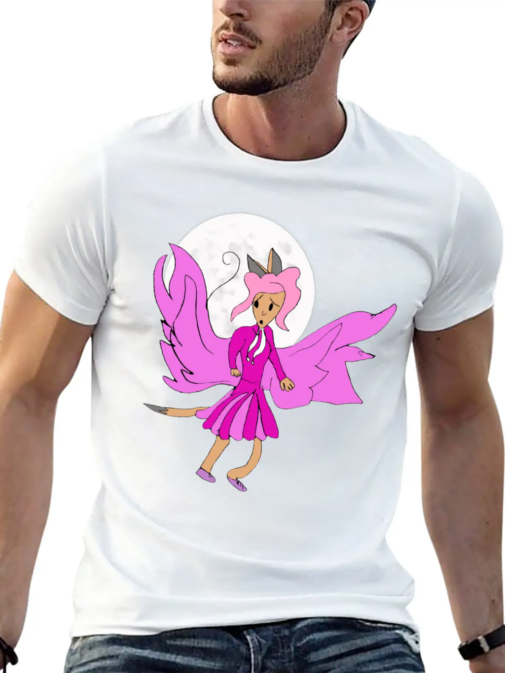 Luna Wings Essential Cotton Tee For Daily Outfits – Unisex Style
