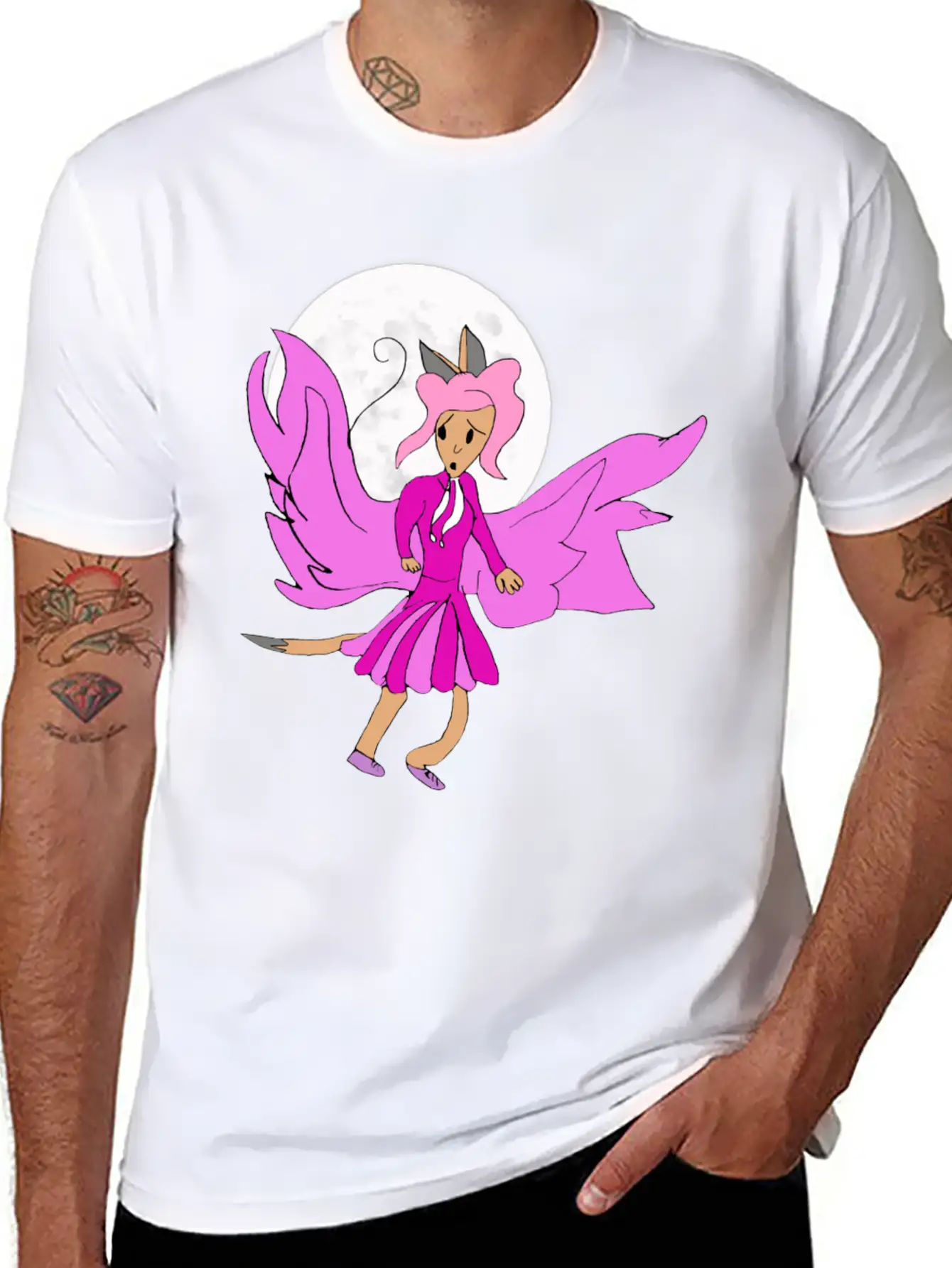 Luna Wings Essential Cotton Tee For Daily Outfits – Unisex Style