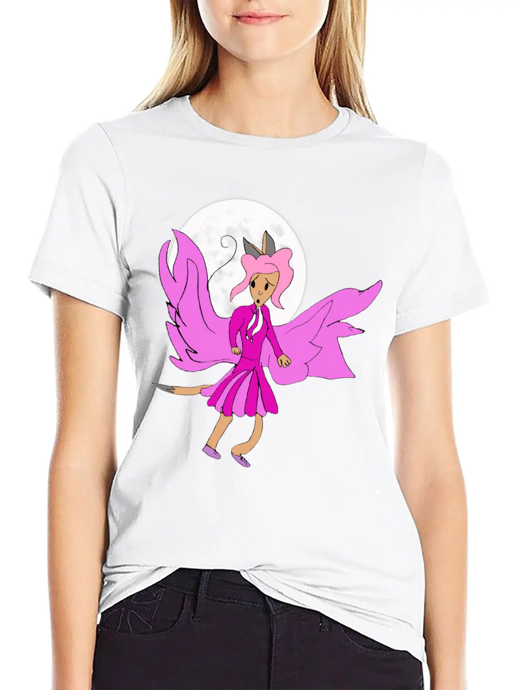 Luna Wings Essential Cotton Tee For Daily Outfits – Unisex Style